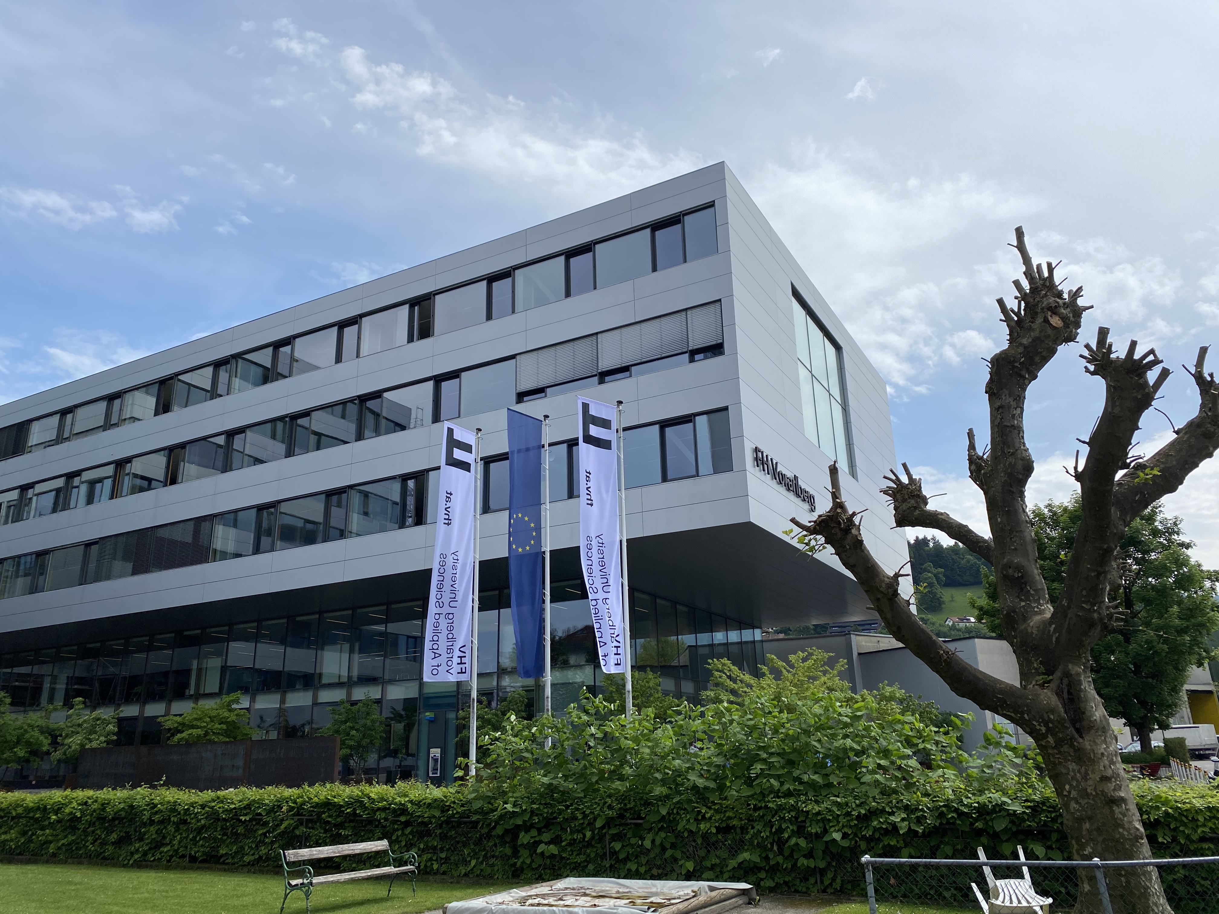 Die FH Vorarlberg im Sommer 2022.  Die FH Vorarlberg im Sommer 2022.