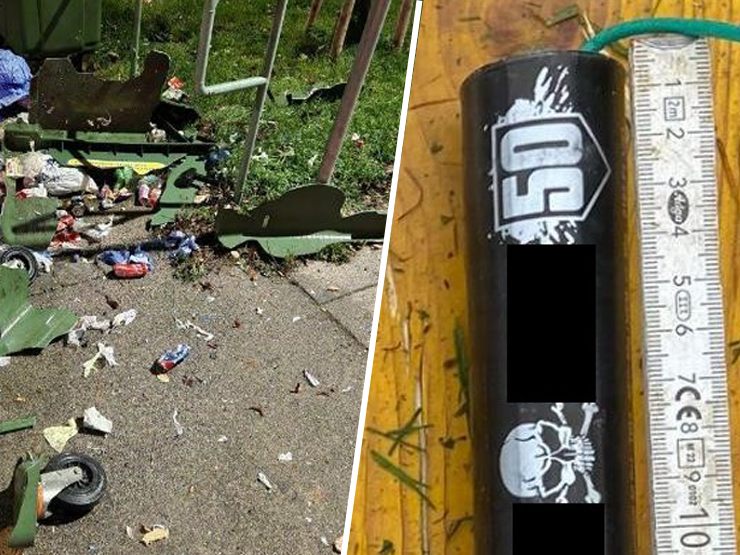 In Wien-Favoriten wurde ein Müllcontainer aufgesprengt. In Wien-Favoriten wurde ein Müllcontainer aufgesprengt.