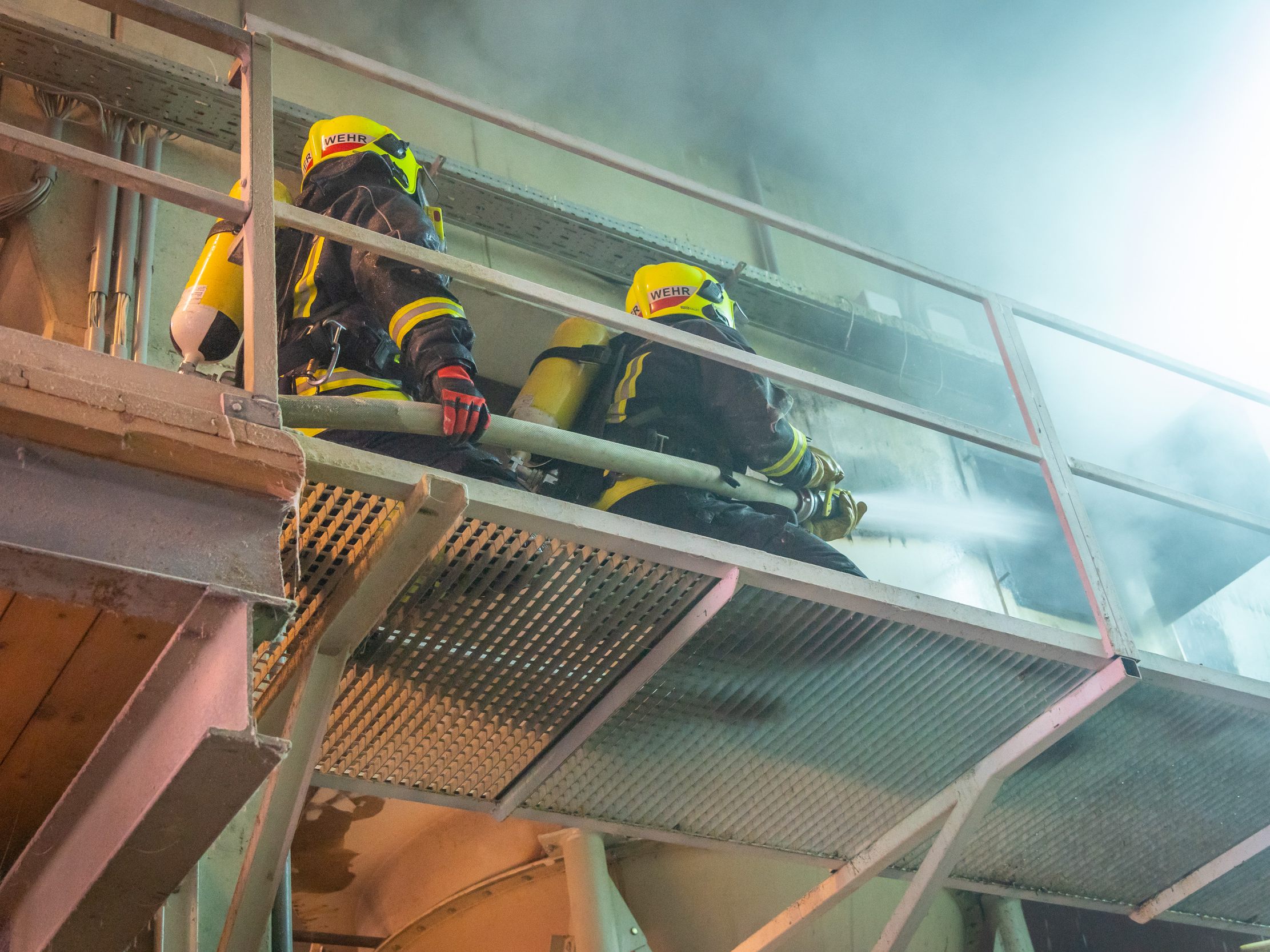 Am Samstag ist ein Brand in einer Brot-Trocknungsanlage in Guntramsdorf ausgebrochen.