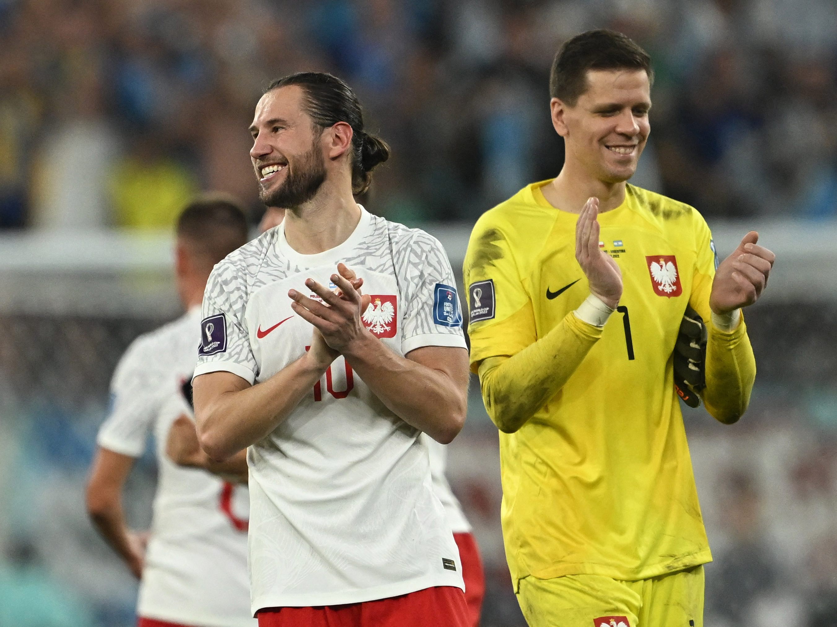 Szczesny wehrte bei Polens Fußball-WM-Partie gegen Argentinien einen Messi-Elfmeter ab. Szczesny wehrte bei Polens Fußball-WM-Partie gegen Argentinien einen Messi-Elfmeter ab.