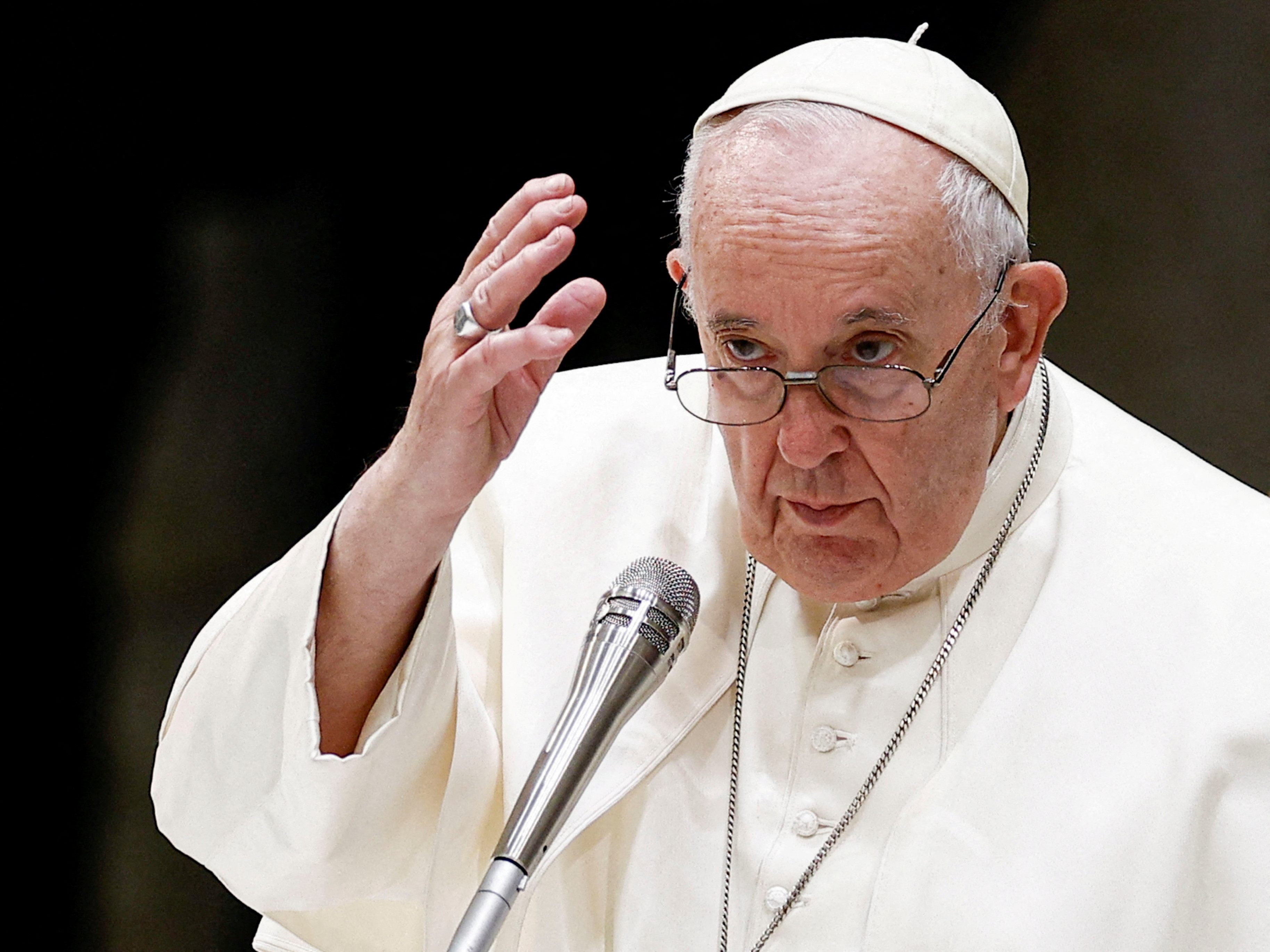 Papst Franziskus empfängt die österreichischen Bischöfe.