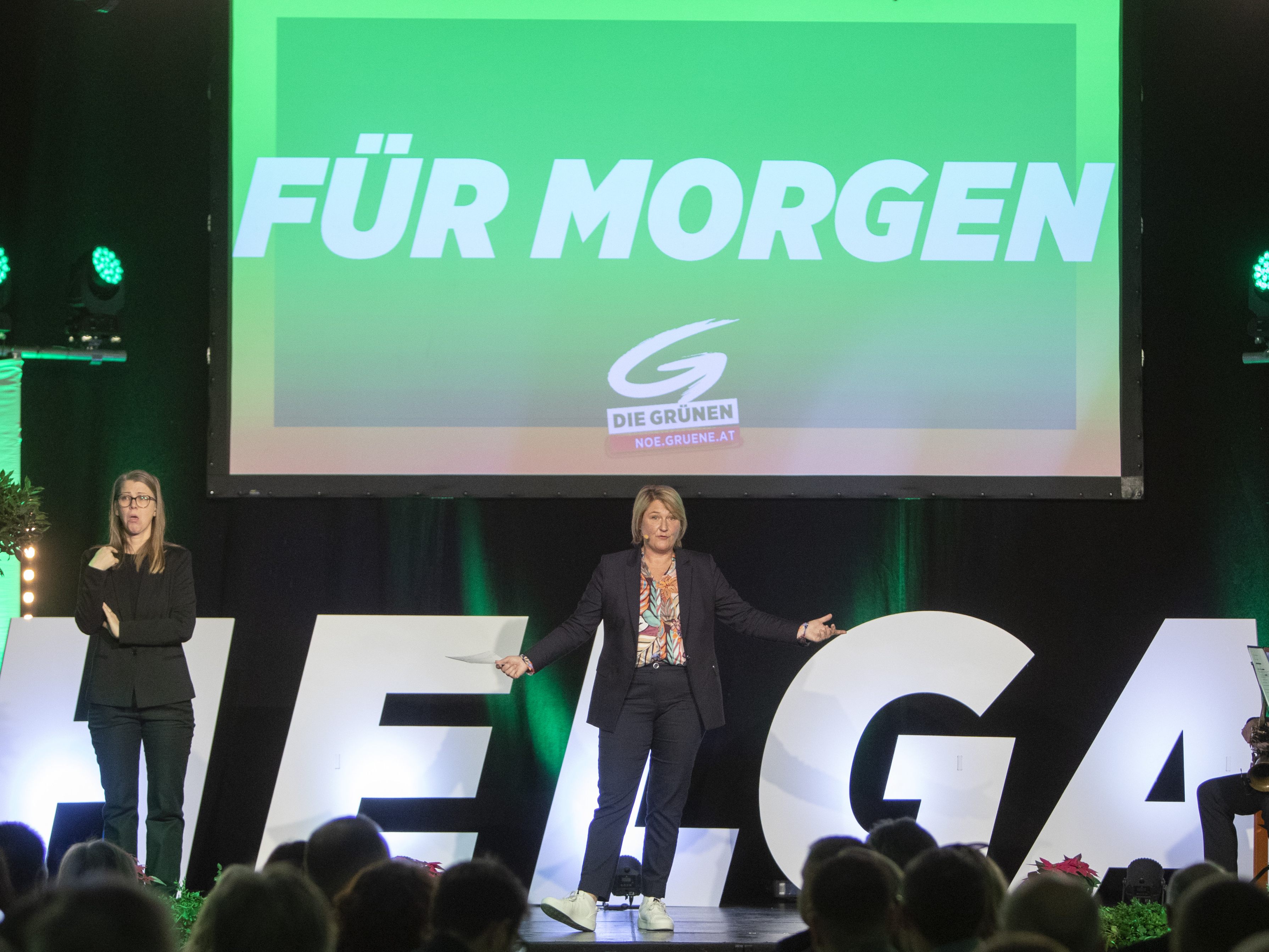 Mit der zentralen Botschaft "Für morgen" kämpfen die Grünen um Stimmen bei der NÖ-Wahl.