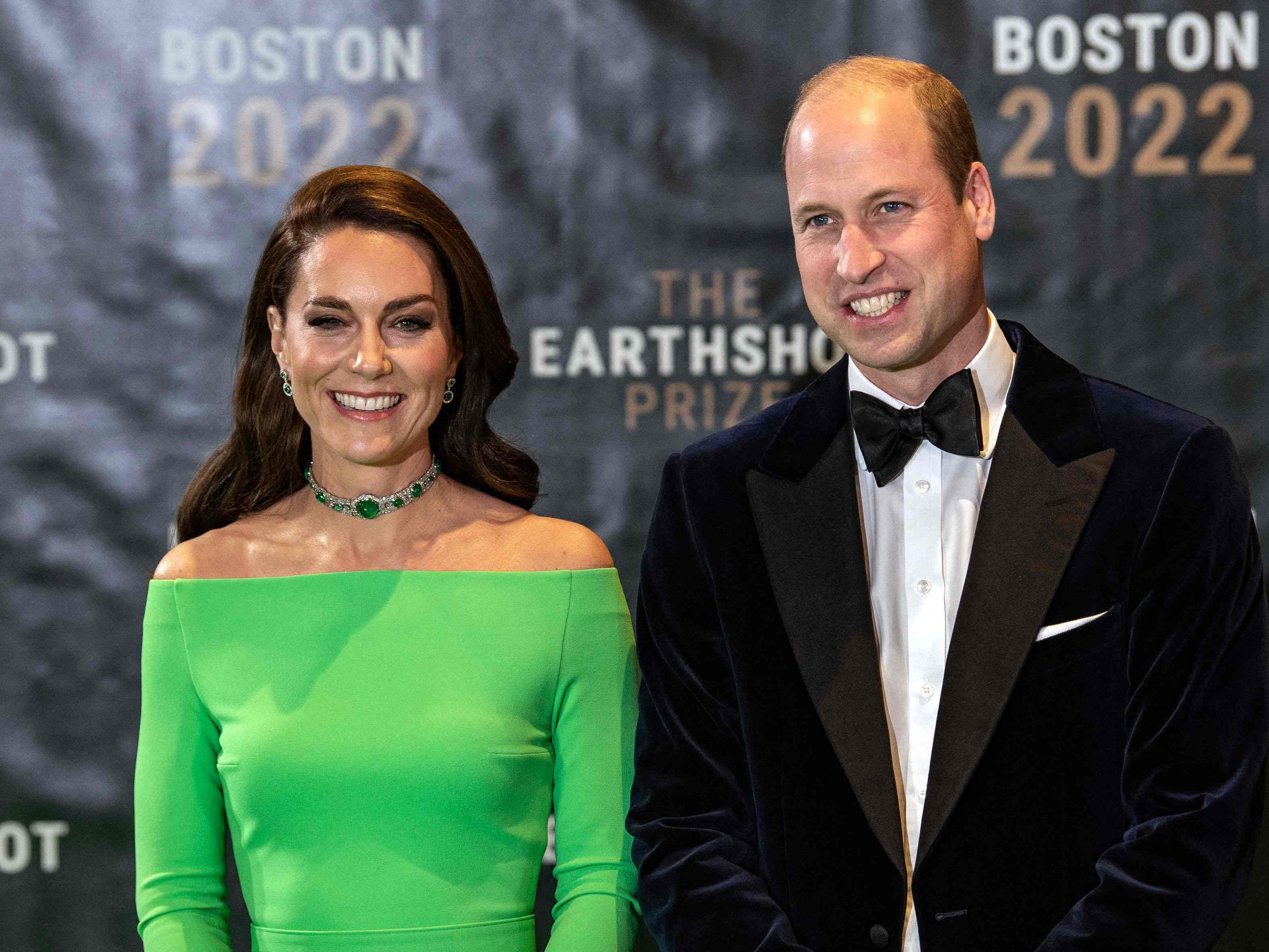 Bestens gelaunt: Kate und William in den USA. Bestens gelaunt: Kate und William in den USA.