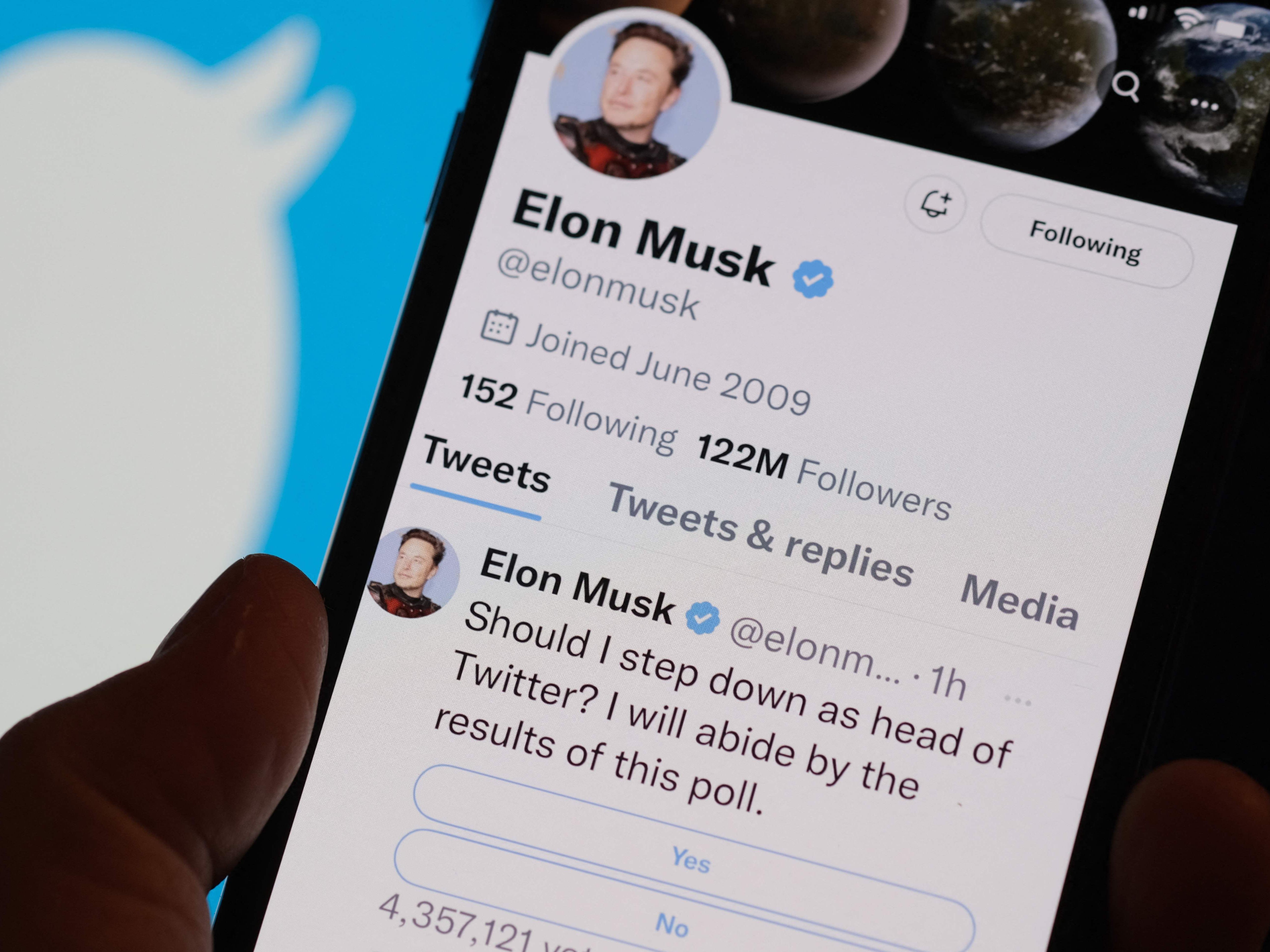 Elon Musk hat die Twitter-User über seinen Rücktritt abstimmen lassen. Elon Musk hat die Twitter-User über seinen Rücktritt abstimmen lassen.