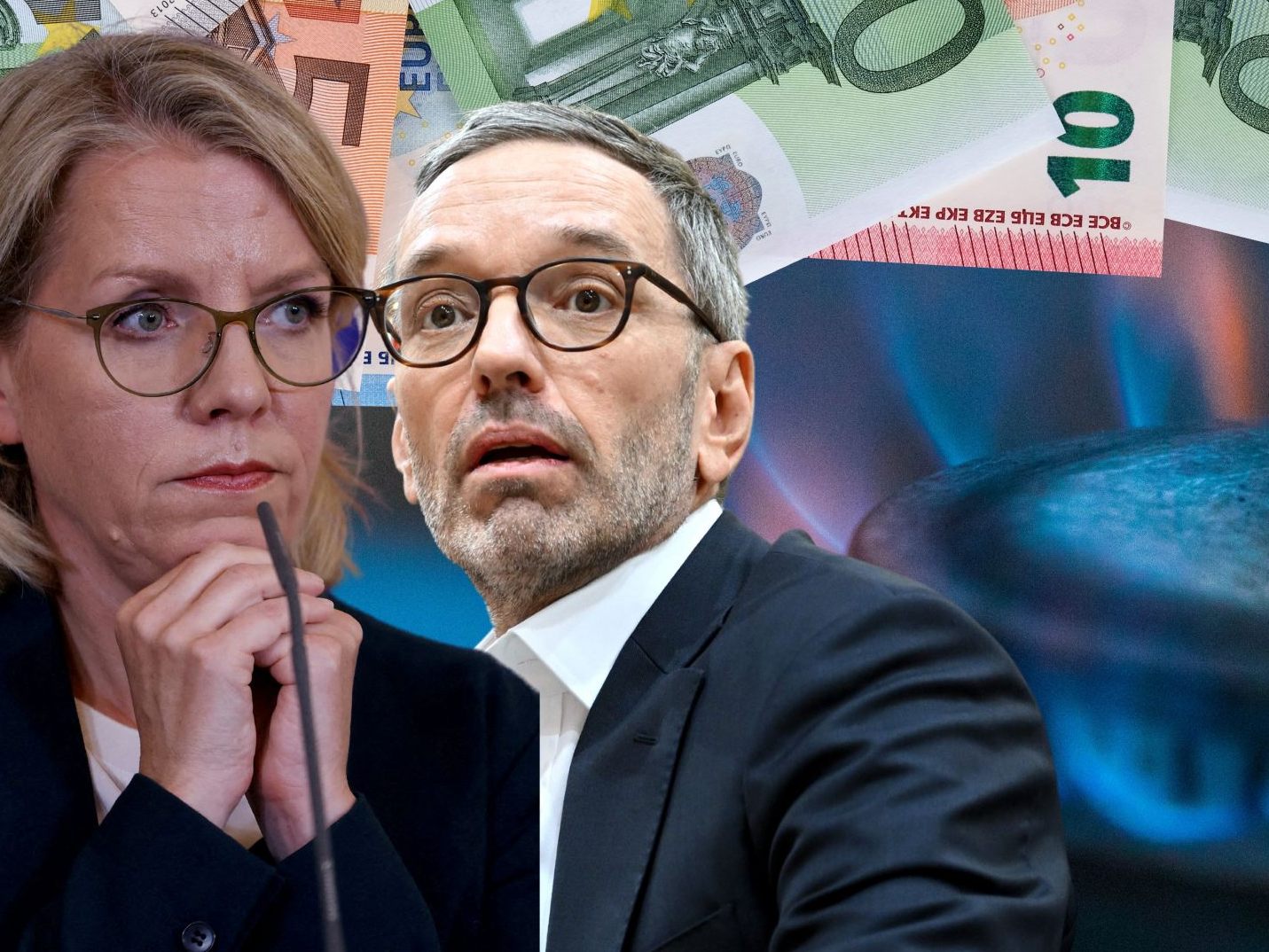 Gewessler hegt gegenüber des Preisdeckels noch Bedenken, Kickl stellt sich klar dagegen, Gewessler hegt gegenüber des Preisdeckels noch Bedenken, Kickl stellt sich klar dagegen,