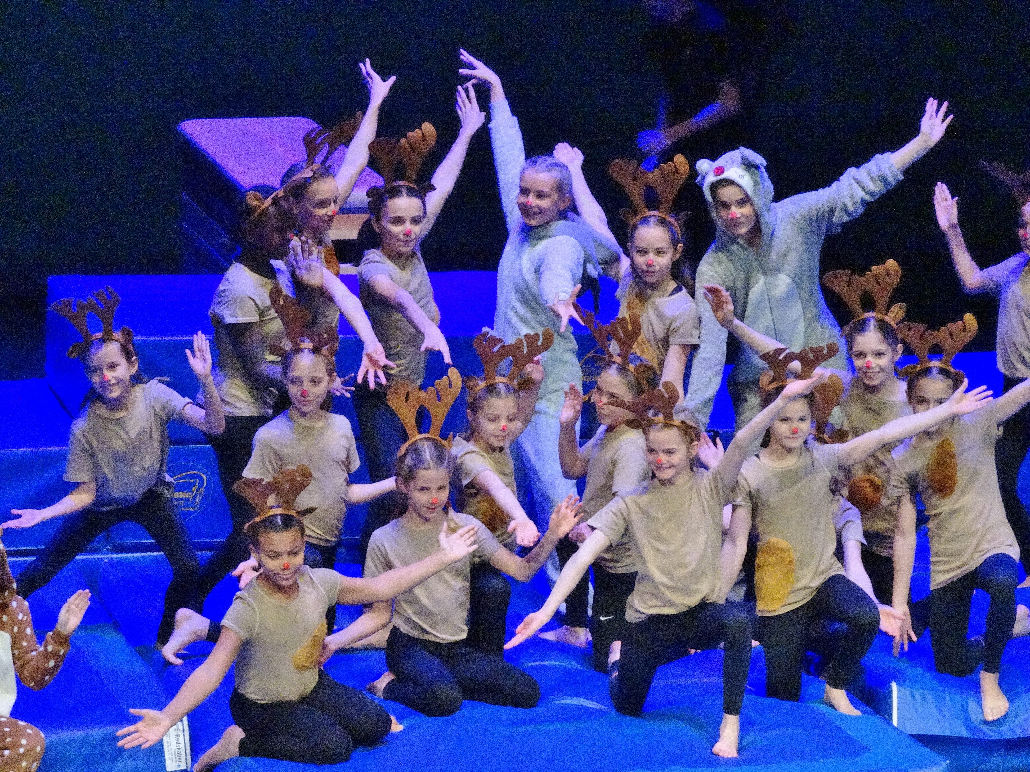 Die vielen Mitglieder des Turnsportzentrums Dornbirn demonstrierten bei der Weihnachtsshow wieder ihre Begeisterung am Turnen. Die vielen Mitglieder des Turnsportzentrums Dornbirn demonstrierten bei der Weihnachtsshow wieder ihre Begeisterung am Turnen.