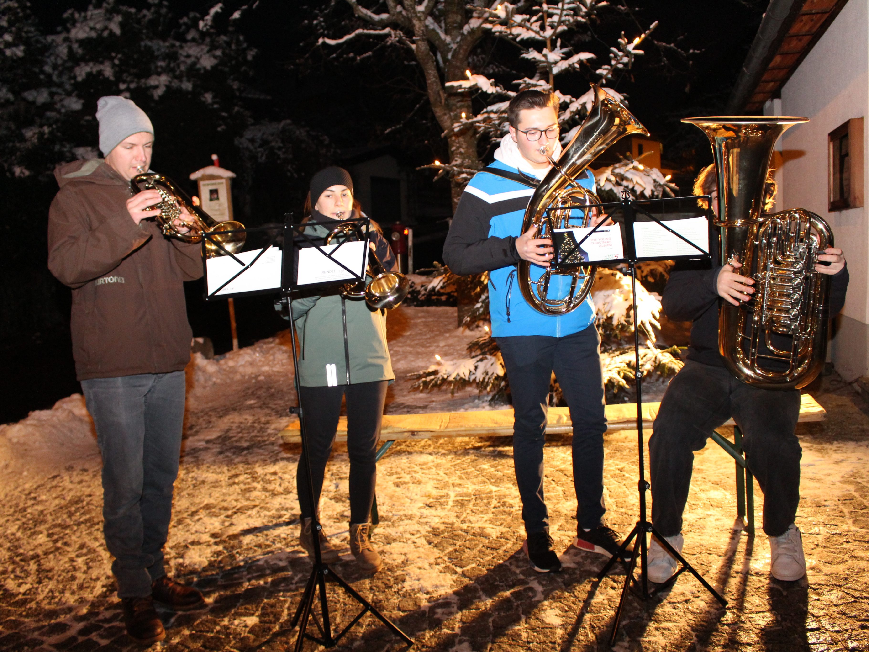 Ein Bläserquartett des Musikvereins Frastanz sorgte für besinnliche Stimmung. Ein Bläserquartett des Musikvereins Frastanz sorgte für besinnliche Stimmung.