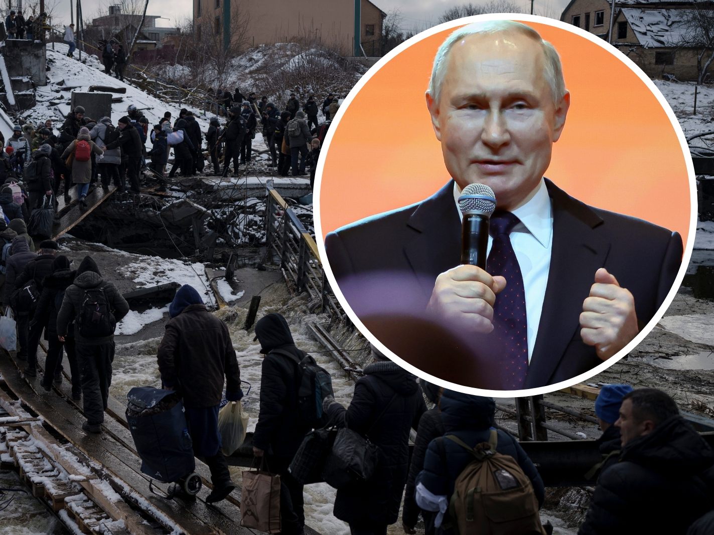 Russland will einverleibte Gebiete der ukrainischen Kontrolle entreißen.