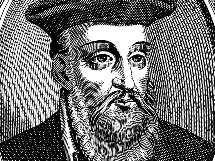 Nostradamus ist für seine düsteren Prognosen bekannt. Nostradamus ist für seine düsteren Prognosen bekannt.