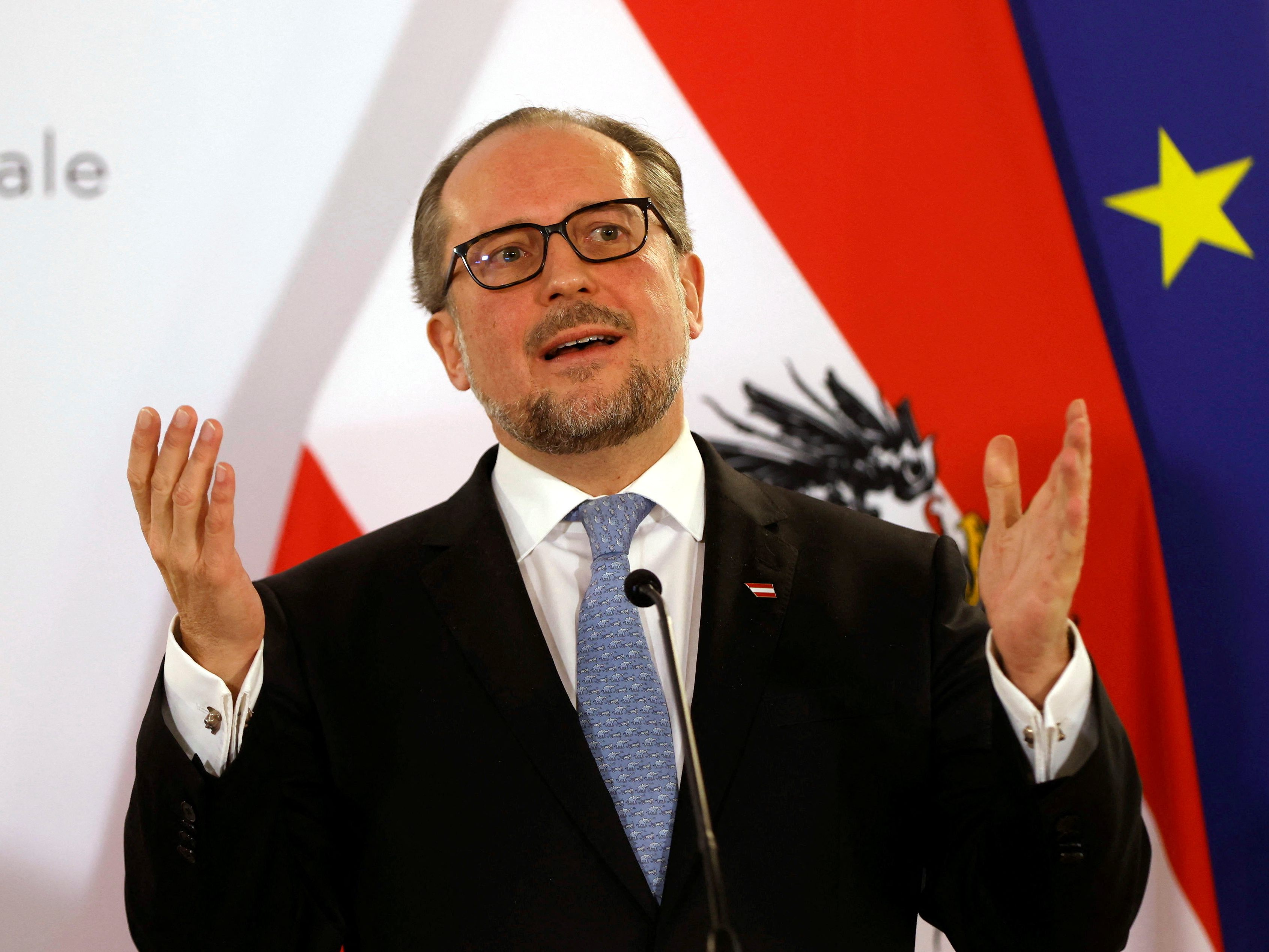 Das ukrainische Außenministerium kritisierte jüngste Aussagen Schallenbergs. Das ukrainische Außenministerium kritisierte jüngste Aussagen Schallenbergs.