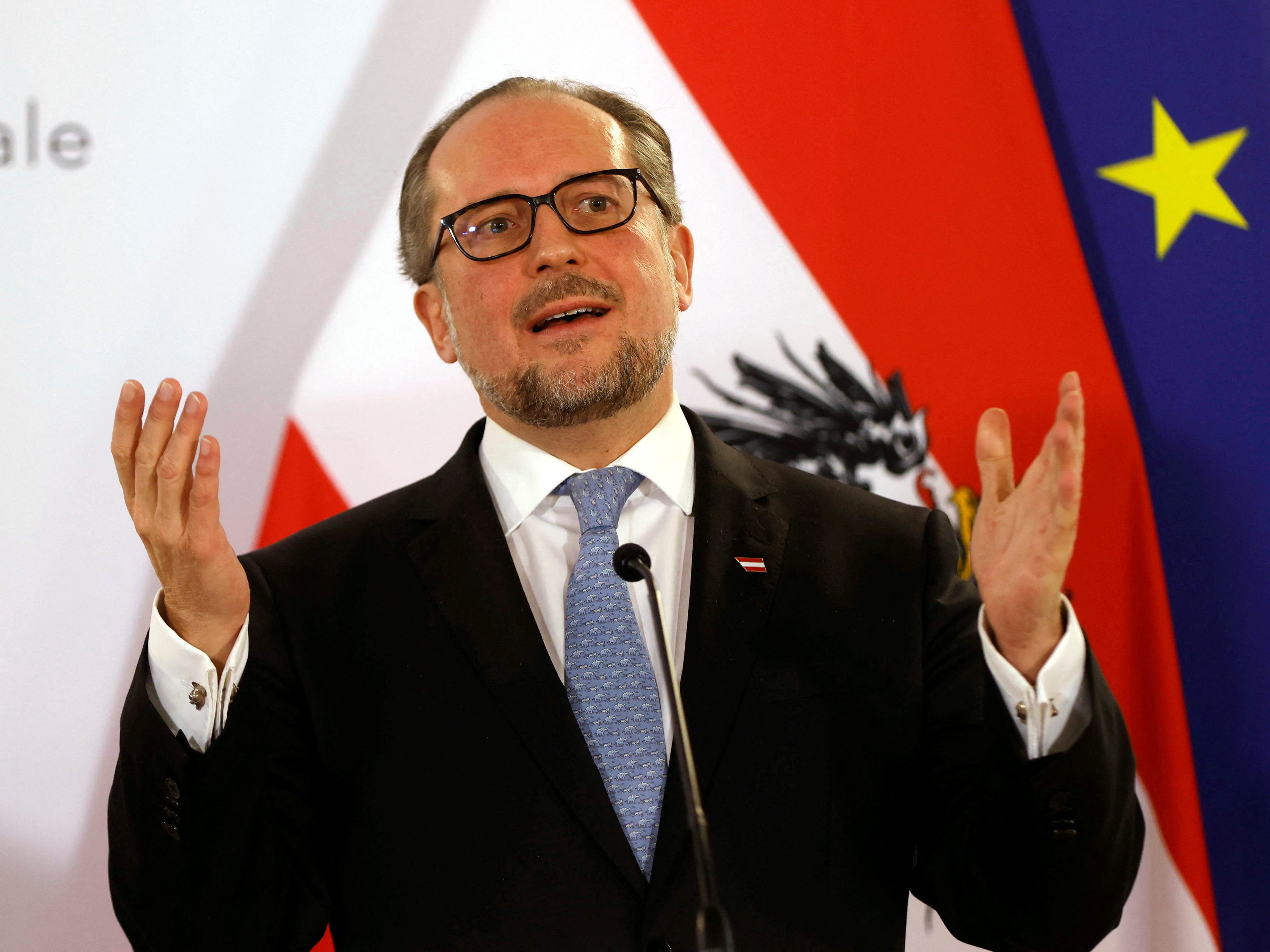 Außenminister Alexander Schallenberg hat große Erwartungen an Indien. Außenminister Alexander Schallenberg hat große Erwartungen an Indien.