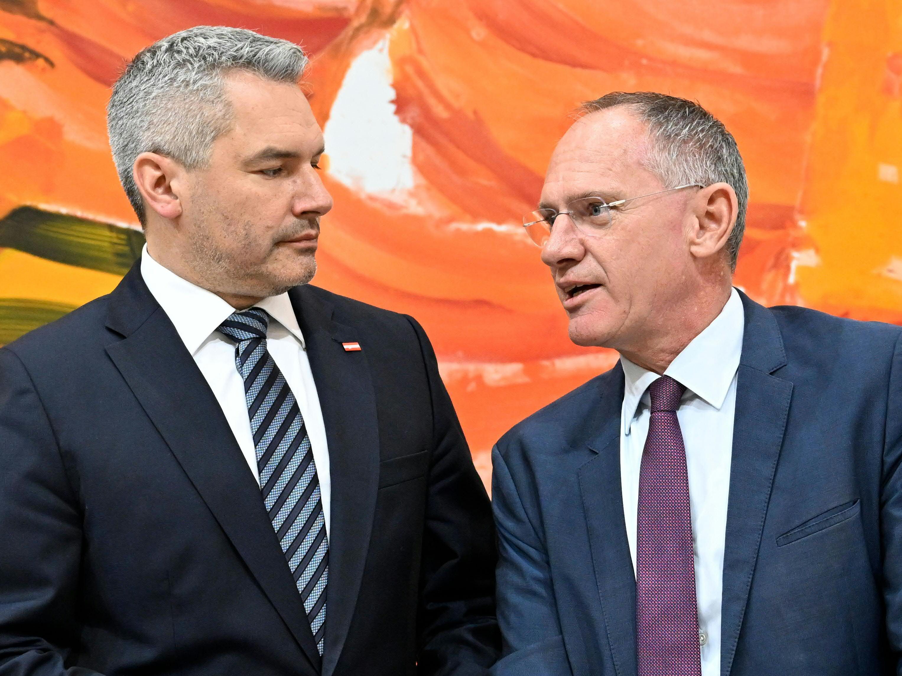 Nehammer und Karner sind für eine enge Kooperation mit den Staaten des Westbalkan und Ungarn. Nehammer und Karner sind für eine enge Kooperation mit den Staaten des Westbalkan und Ungarn.