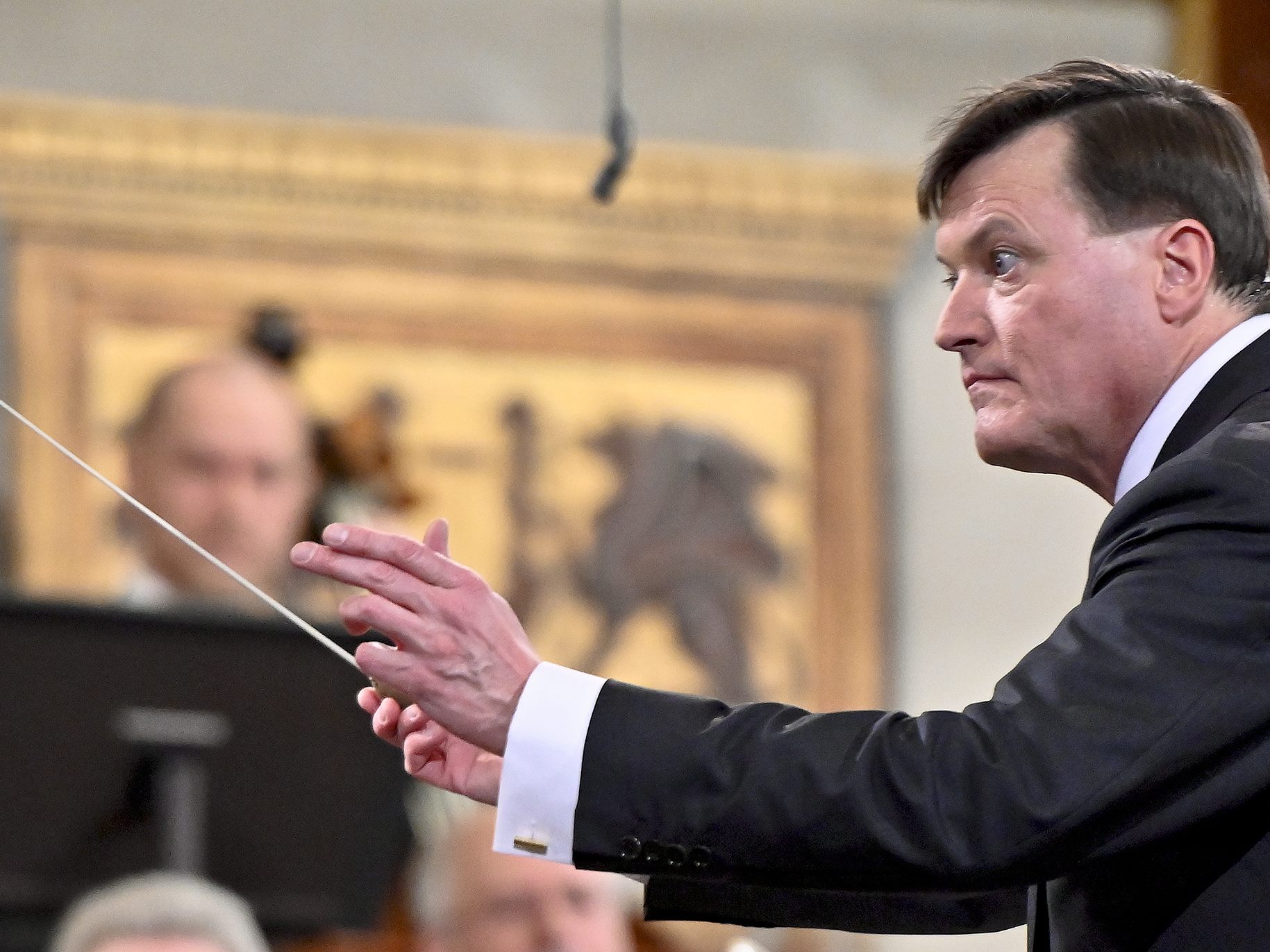 Christian Thielemann dirigiert zum zweiten Mal das Neujahrskonzert. Christian Thielemann dirigiert zum zweiten Mal das Neujahrskonzert.