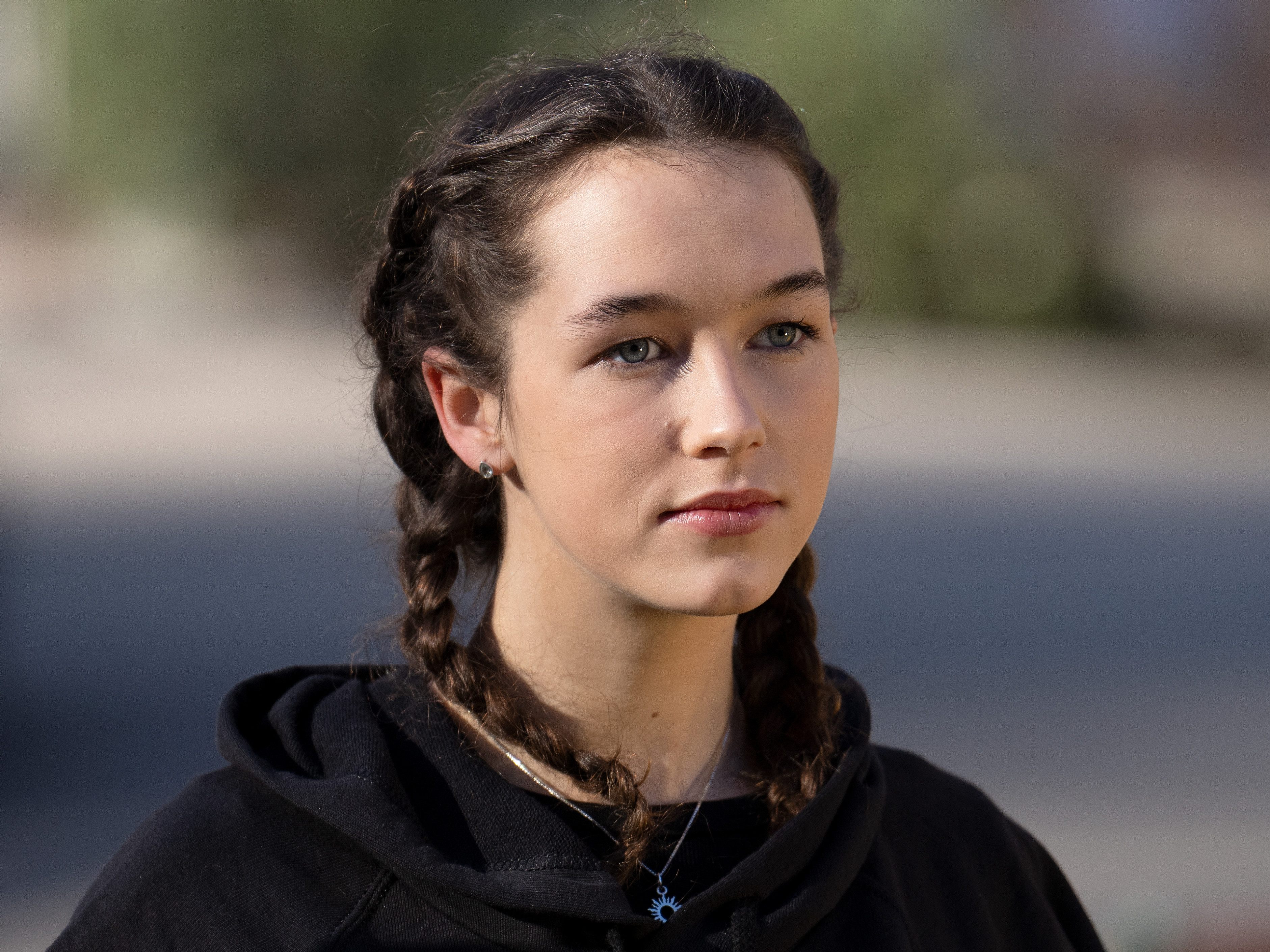 Die Wiener Klimaaktivistin Lena Schilling war bei den Protesten in Lützerath dabei.