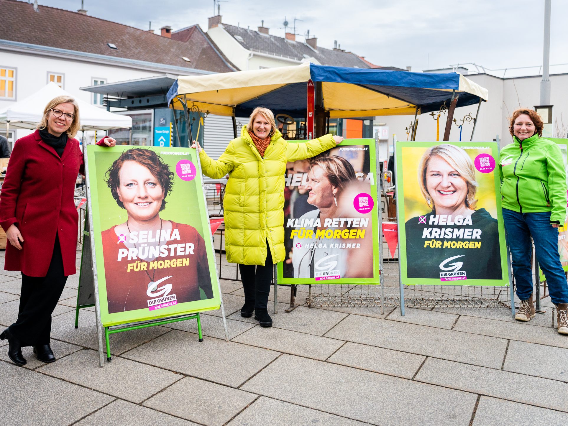 Die Grünen NÖ präsentierten ihre finale Plakatwelle.