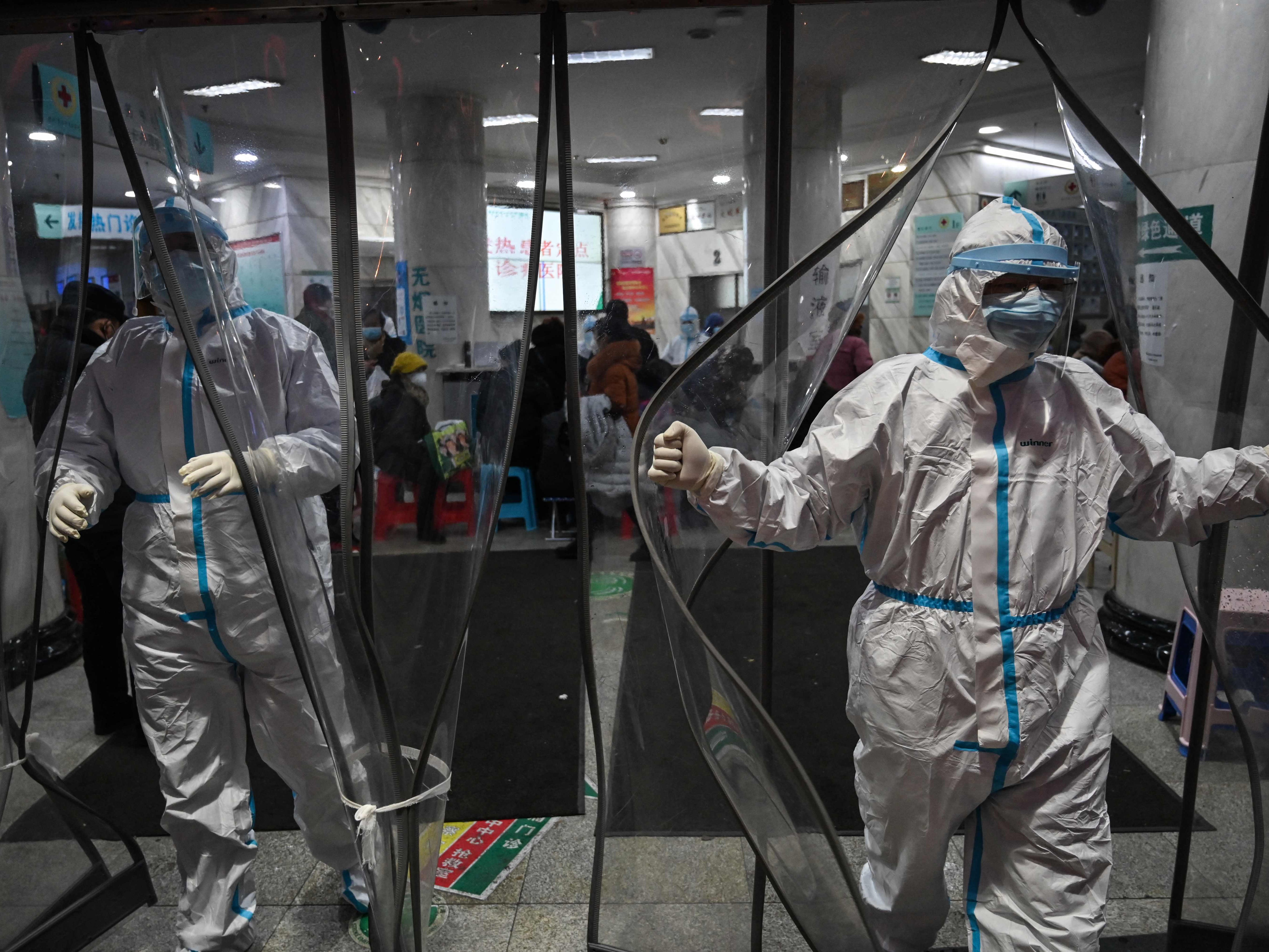 Die Krankenhäuser in China sind völlig überfordert. Die Krankenhäuser in China sind völlig überfordert.