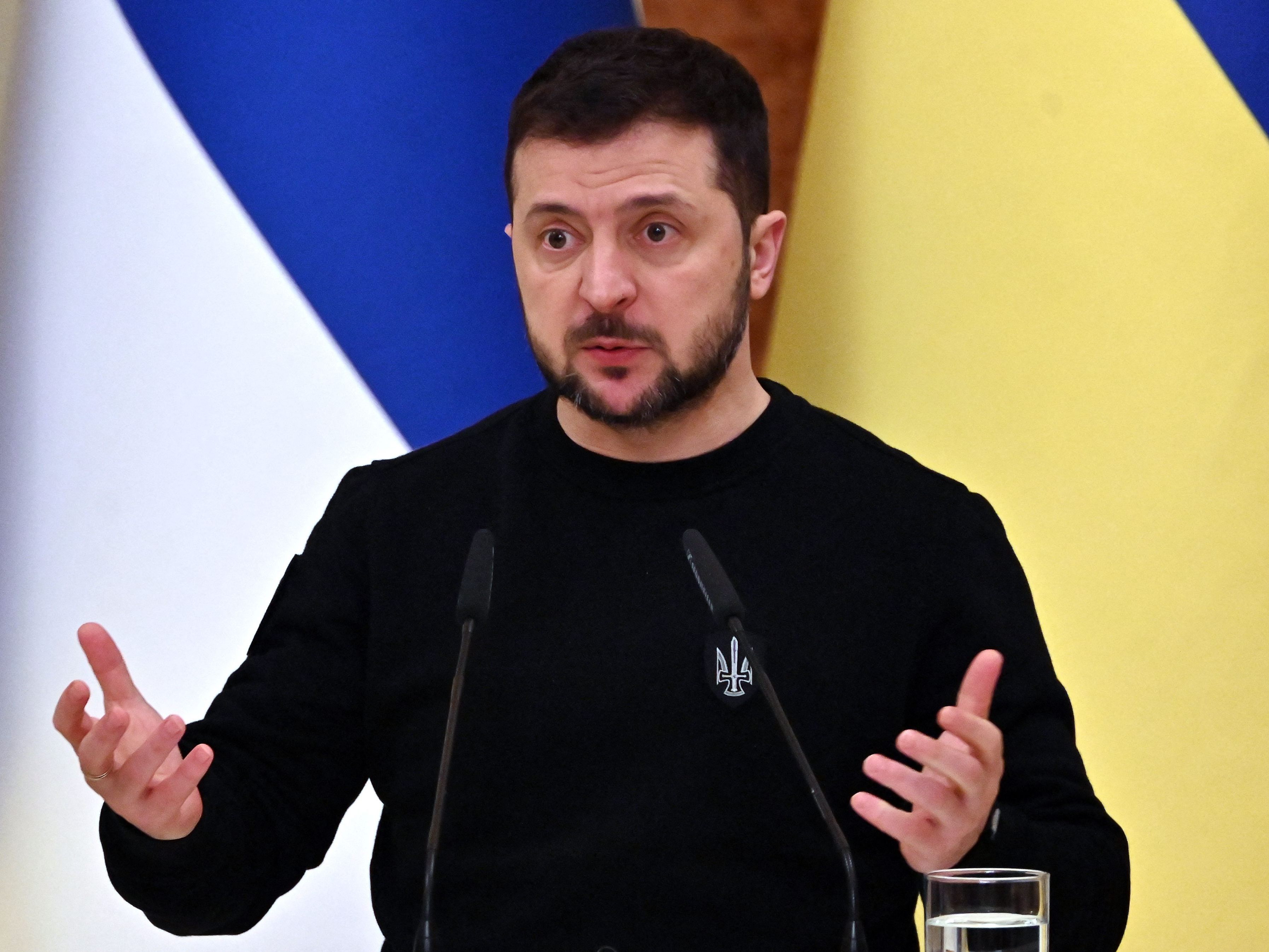 Fordert schnellere Waffenlieferungen: Wolodymyr Selenskyj. Fordert schnellere Waffenlieferungen: Wolodymyr Selenskyj.