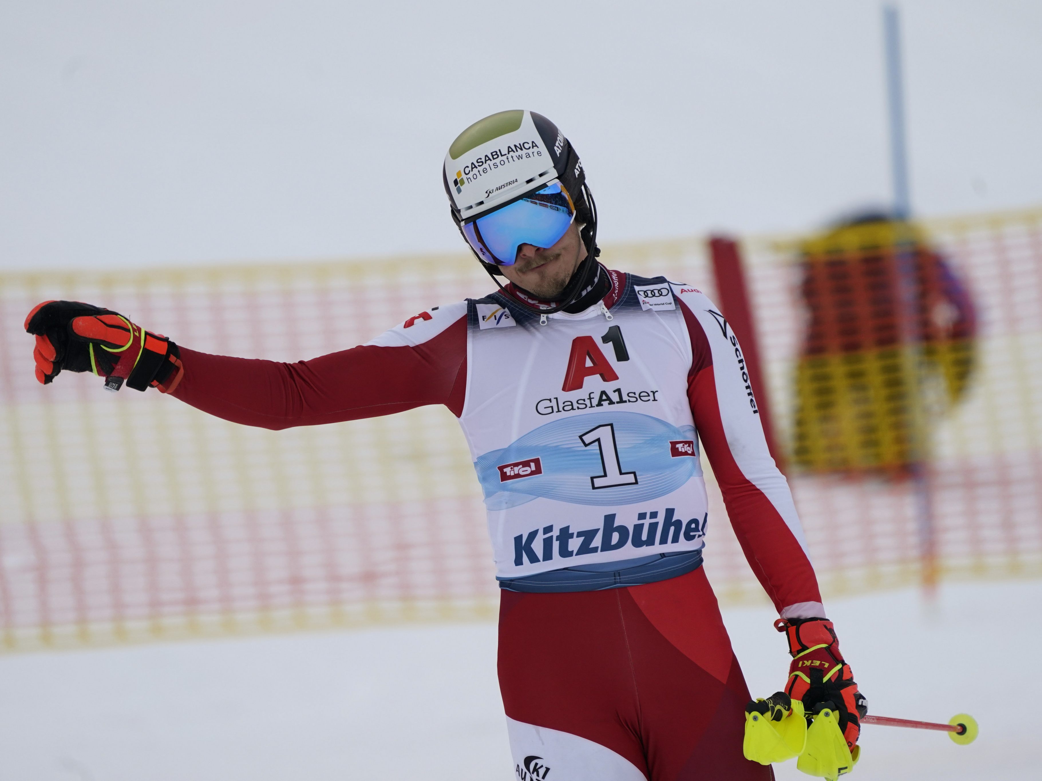 Feller fädelte im Slalom in Kitzbühel ein. Feller fädelte im Slalom in Kitzbühel ein.
