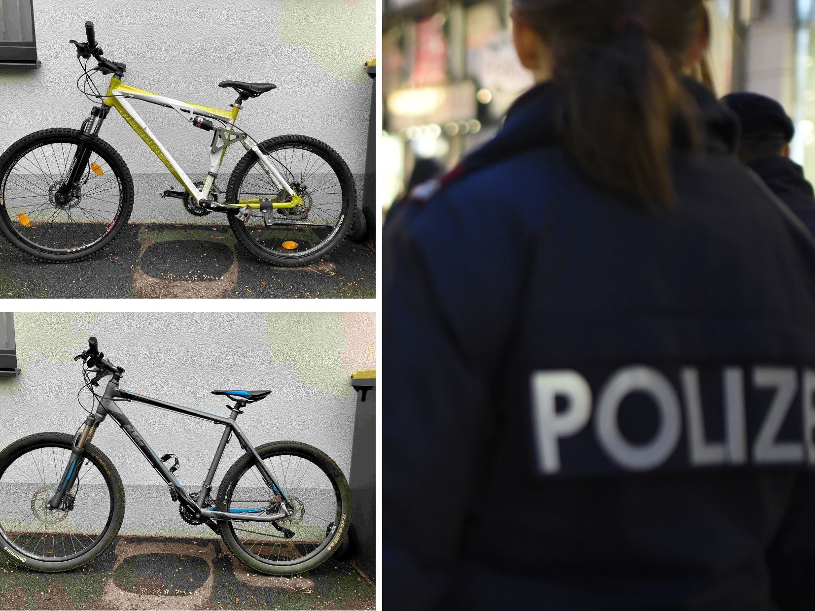 Die Polizei Niederösterreich sucht die Besitzer dieser beiden Fahrräder. Die Polizei Niederösterreich sucht die Besitzer dieser beiden Fahrräder.