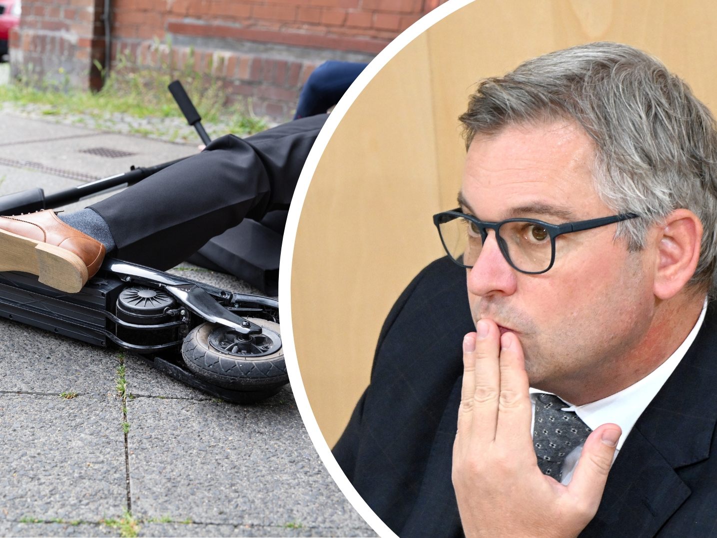 Finanzminister Magnus Brunner hatte einen E-Scooter-Unfall.