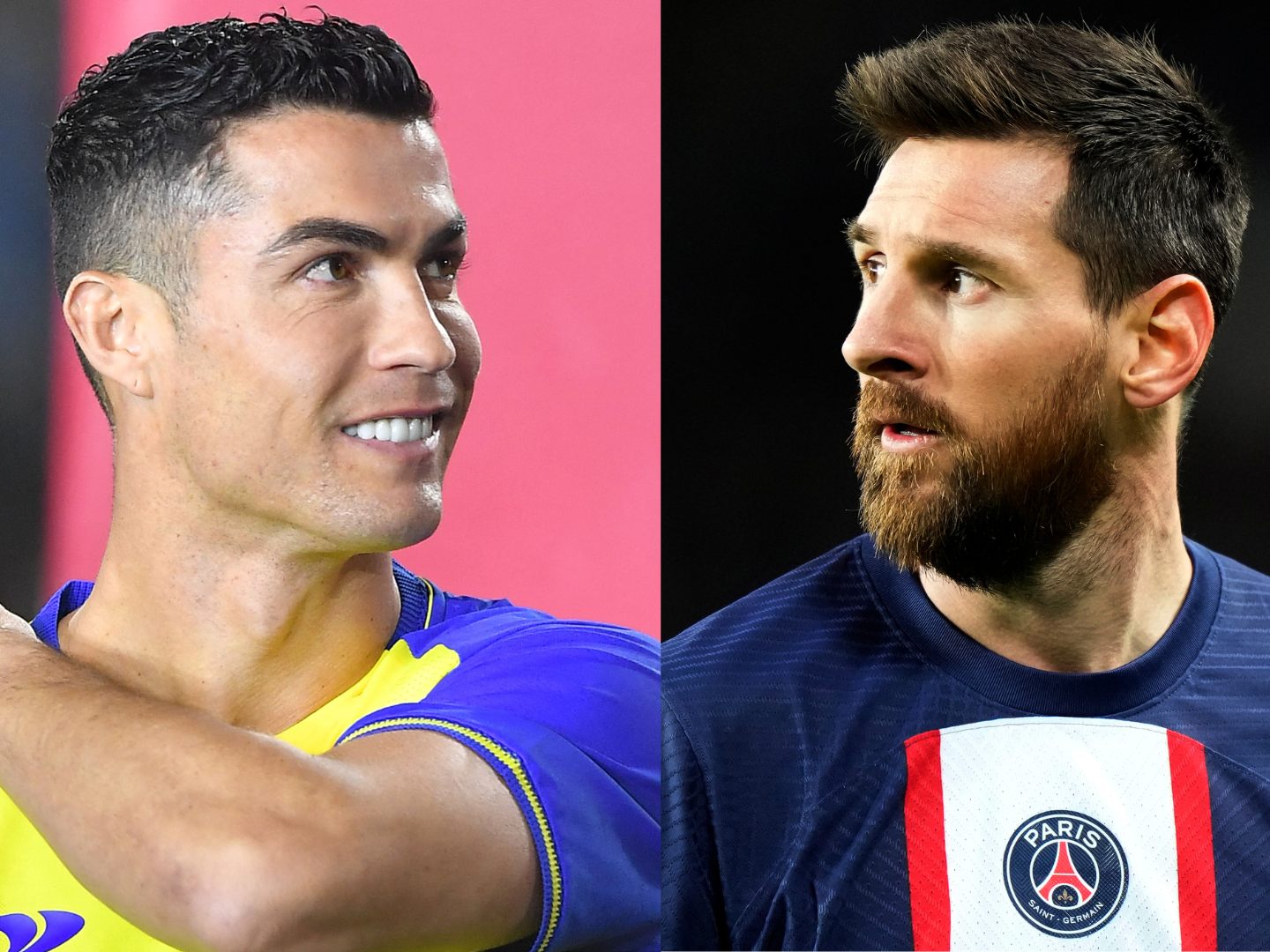 Wenn Messi gegen Ronaldo spielt, geht es immer um mehr als nur Fußball. Wenn Messi gegen Ronaldo spielt, geht es immer um mehr als nur Fußball.