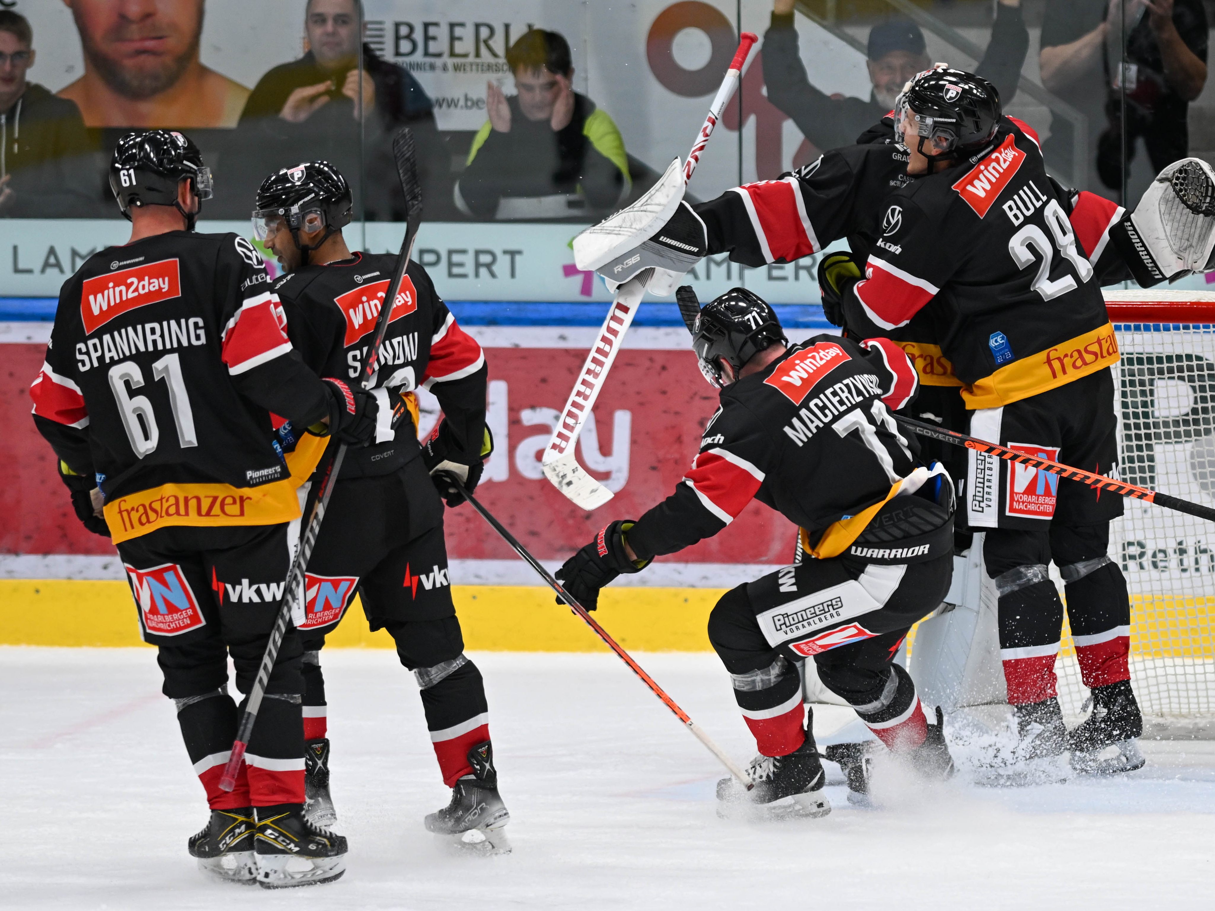 Die Pioneers jubelten über den 8. Saisonsieg.