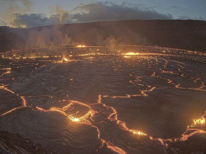 Auf Hawaii ist der Vulkan Kilauea wieder aktiv.