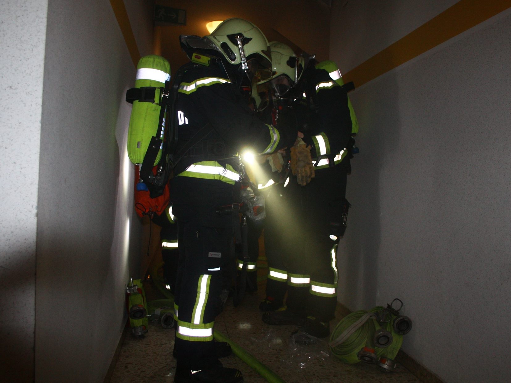 Eine Frau erlitt bei einem Wohnungsbrand in Wiener Neustadt eine Rauchgasvergiftung. Eine Frau erlitt bei einem Wohnungsbrand in Wiener Neustadt eine Rauchgasvergiftung.