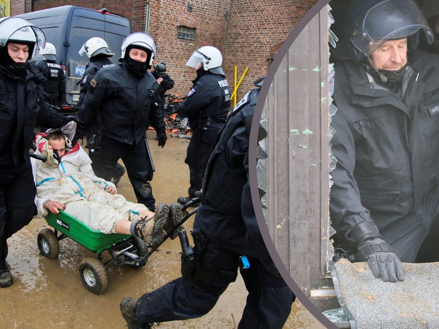 Die Räumung von Lützerath wurde am Donnerstag fortgesetzt.