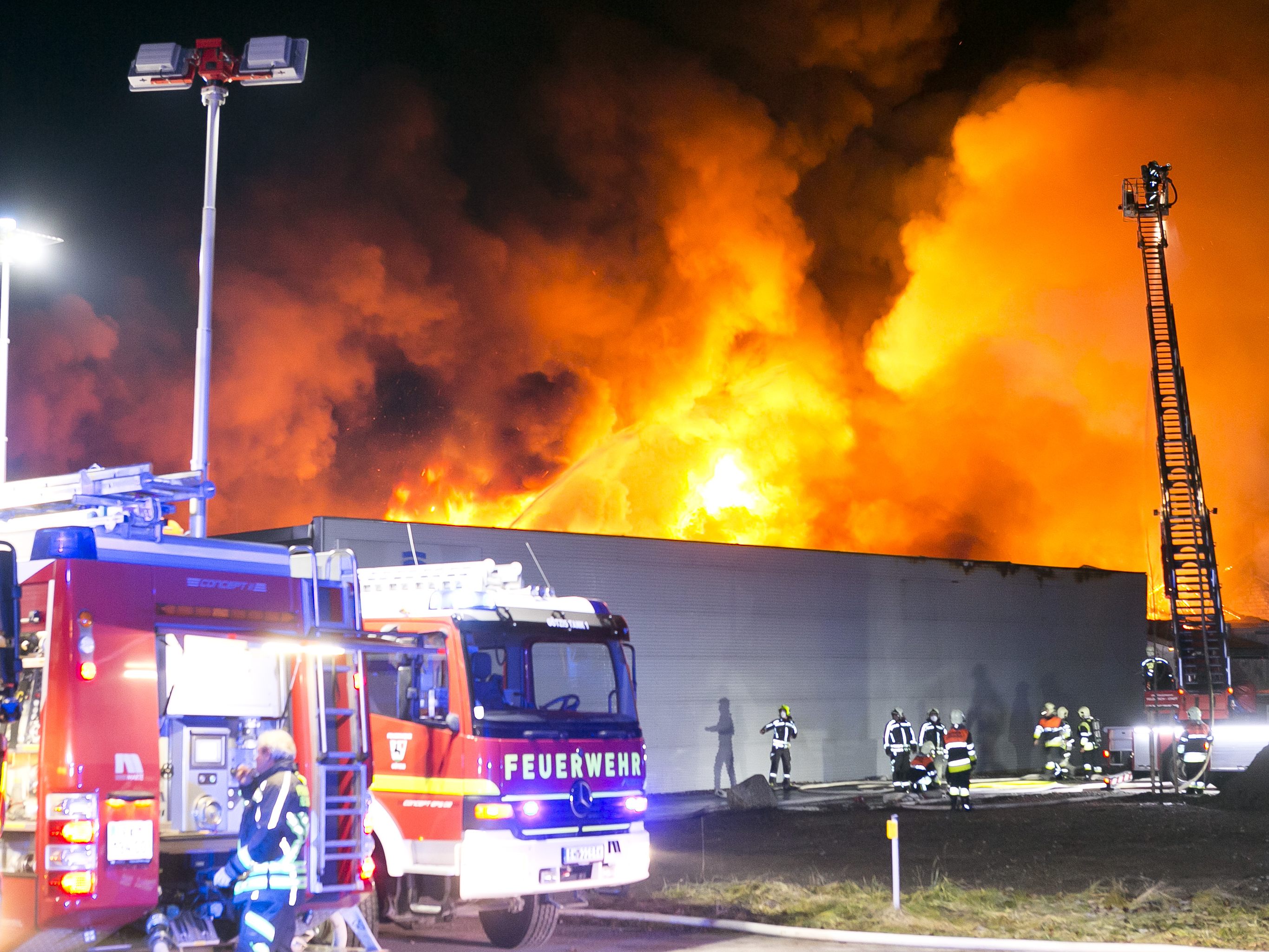 Brand Kunert-Areal 2022.