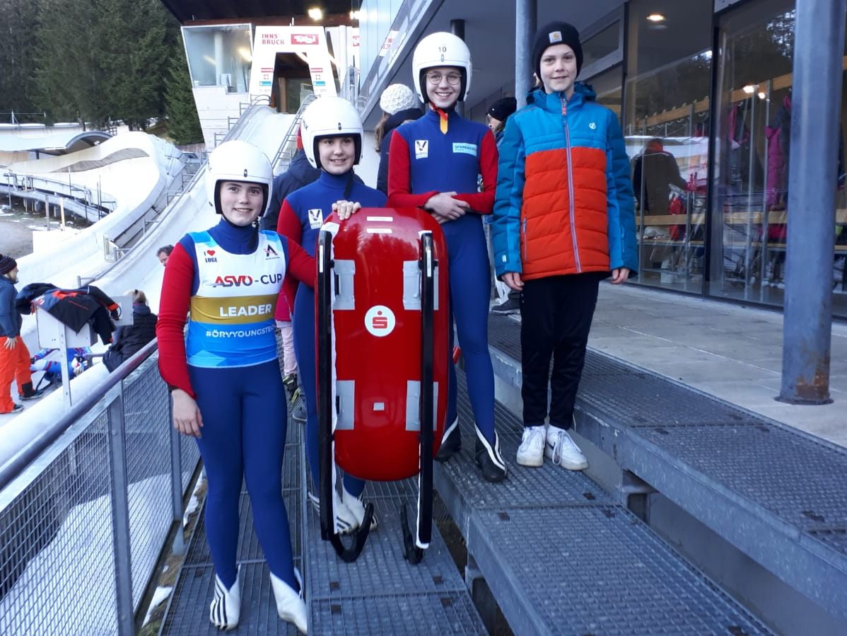 v.l. Leonie Neyer (1.), Nica Bleiner (2.), Annalena Kottke (3.) und Matheo Burtscher (8.)