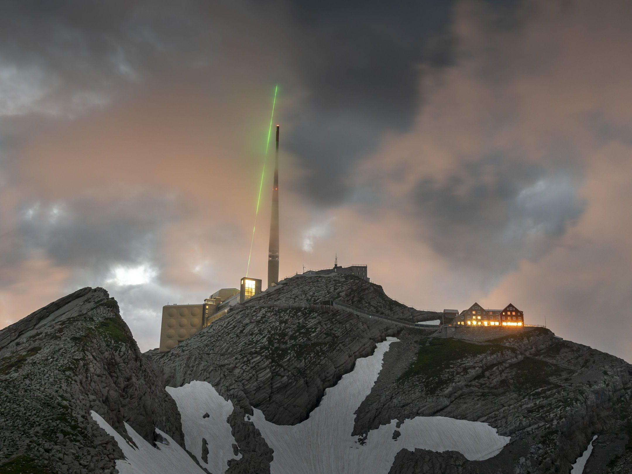 Am Säntis wurde der Laser getestet. Am Säntis wurde der Laser getestet.
