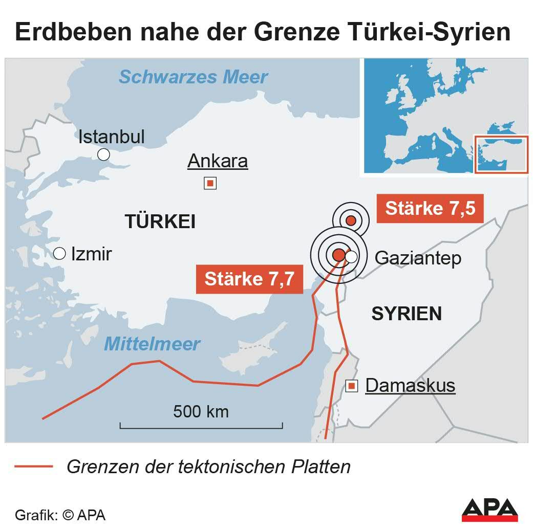 Erdbeben in der Türkei und Syrien