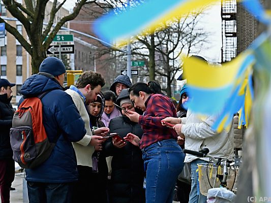 Ukrainische Flüchtlinge in New York Ukrainische Flüchtlinge in New York