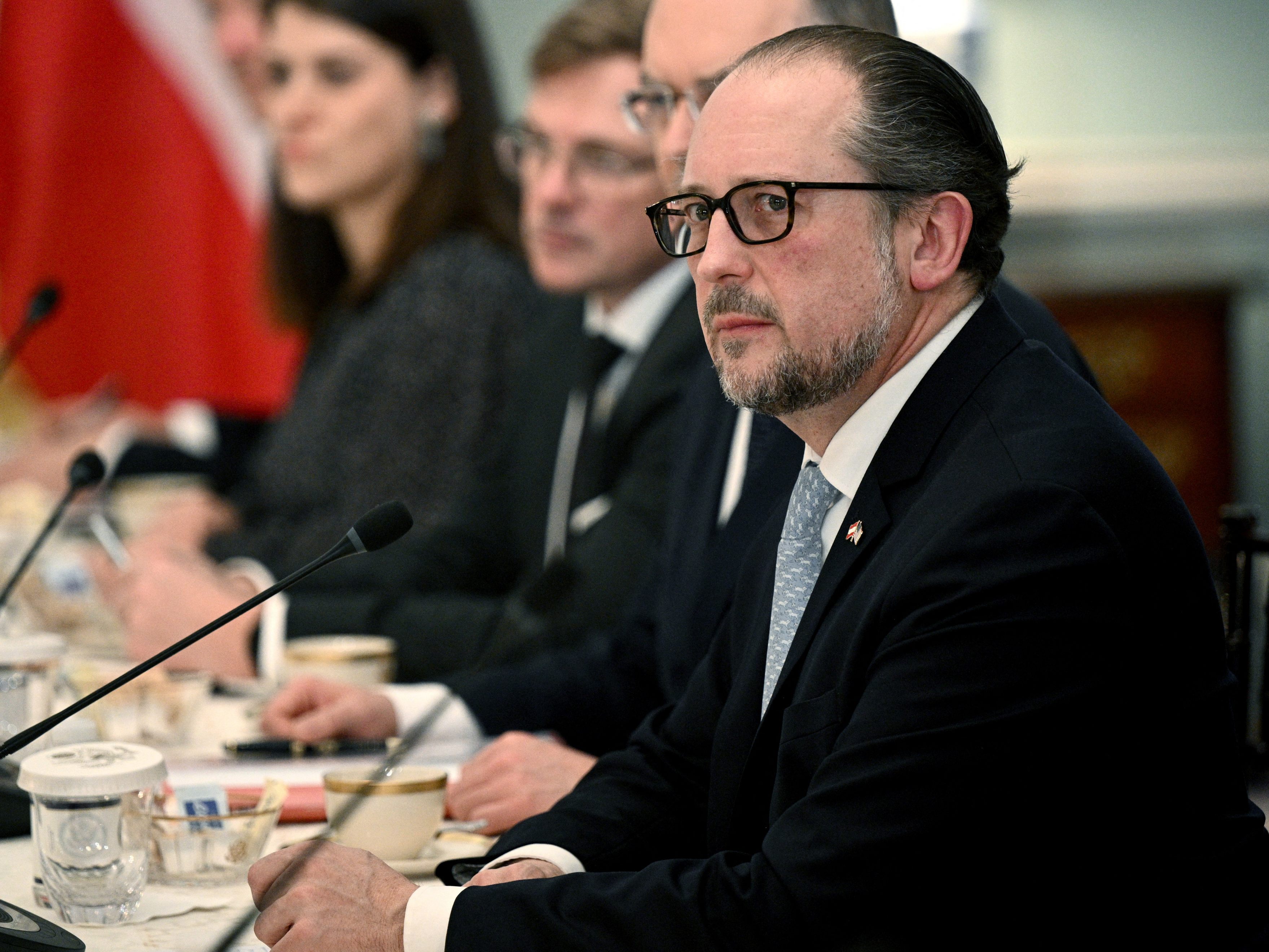 Außenminister Schallenberg traf in München Chinas Außenpolitik-Chef. Außenminister Schallenberg traf in München Chinas Außenpolitik-Chef.