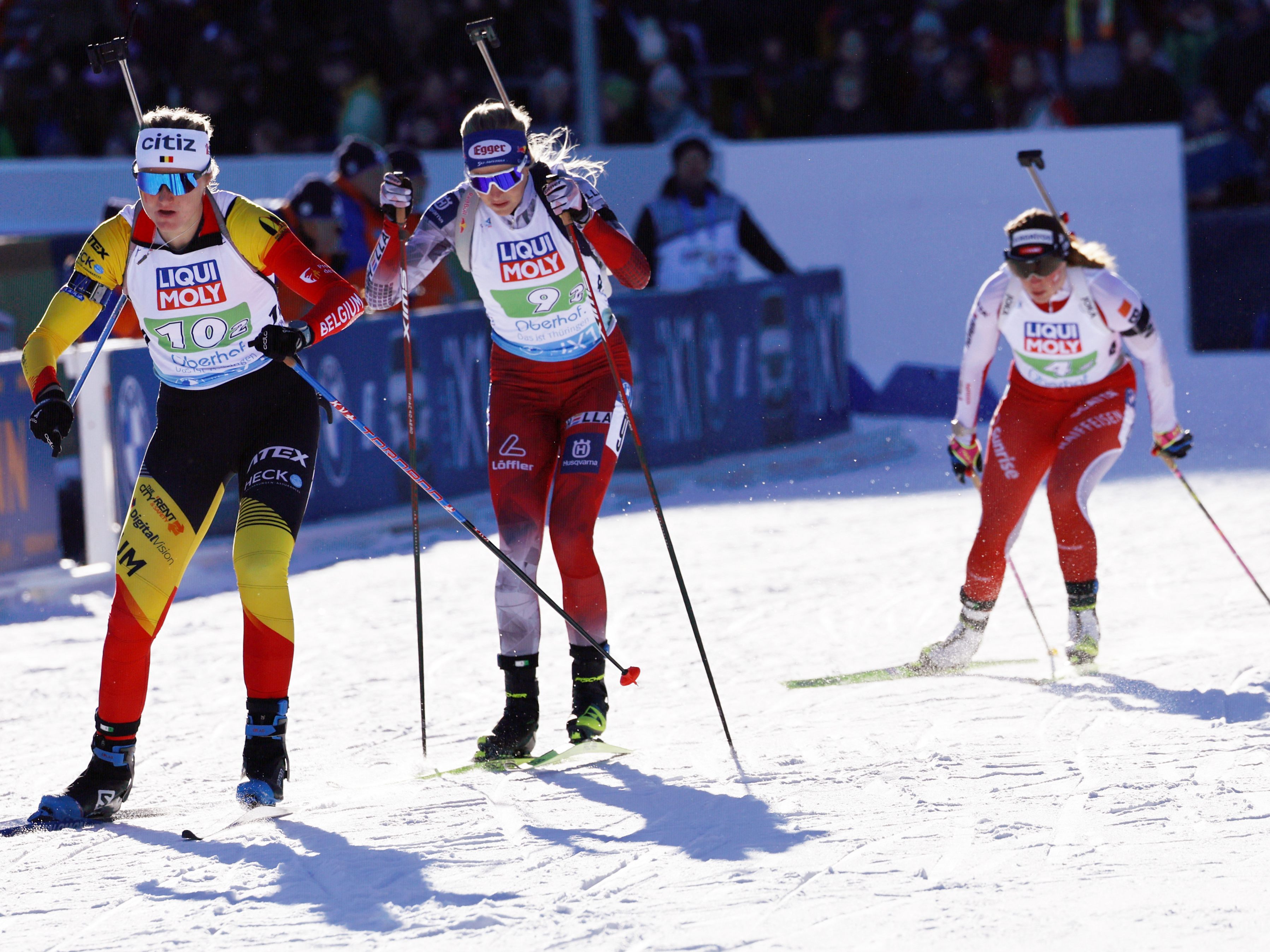 Lisa Hauser landete zum Auftakt der Biathlon WM mit der Mixed-Staffel auf Platz 4. Lisa Hauser landete zum Auftakt der Biathlon WM mit der Mixed-Staffel auf Platz 4.