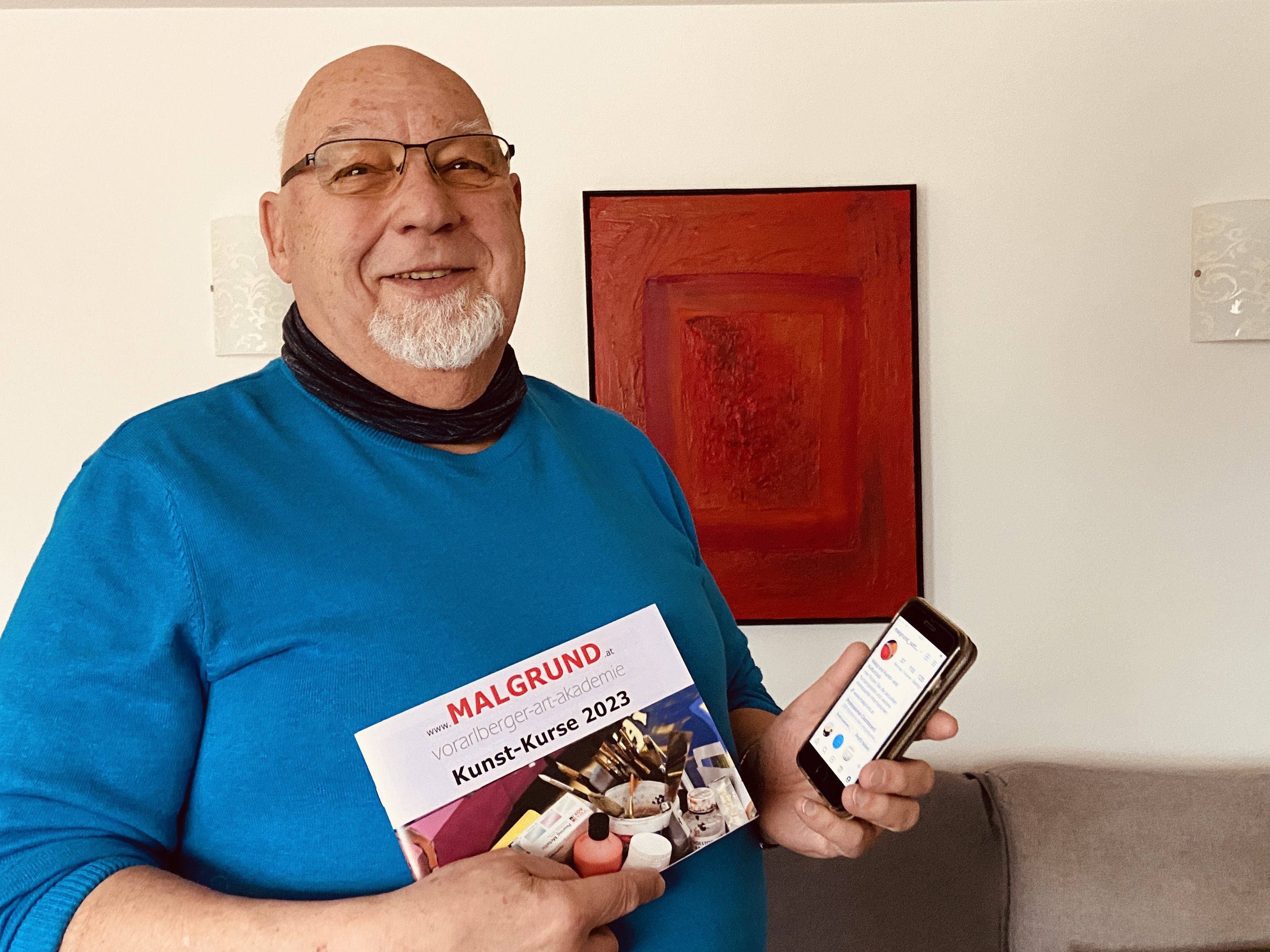 Gerhard Montibeller freut sich über das große Interesse an den Malgrund-Kursen. Gerhard Montibeller freut sich über das große Interesse an den Malgrund-Kursen.