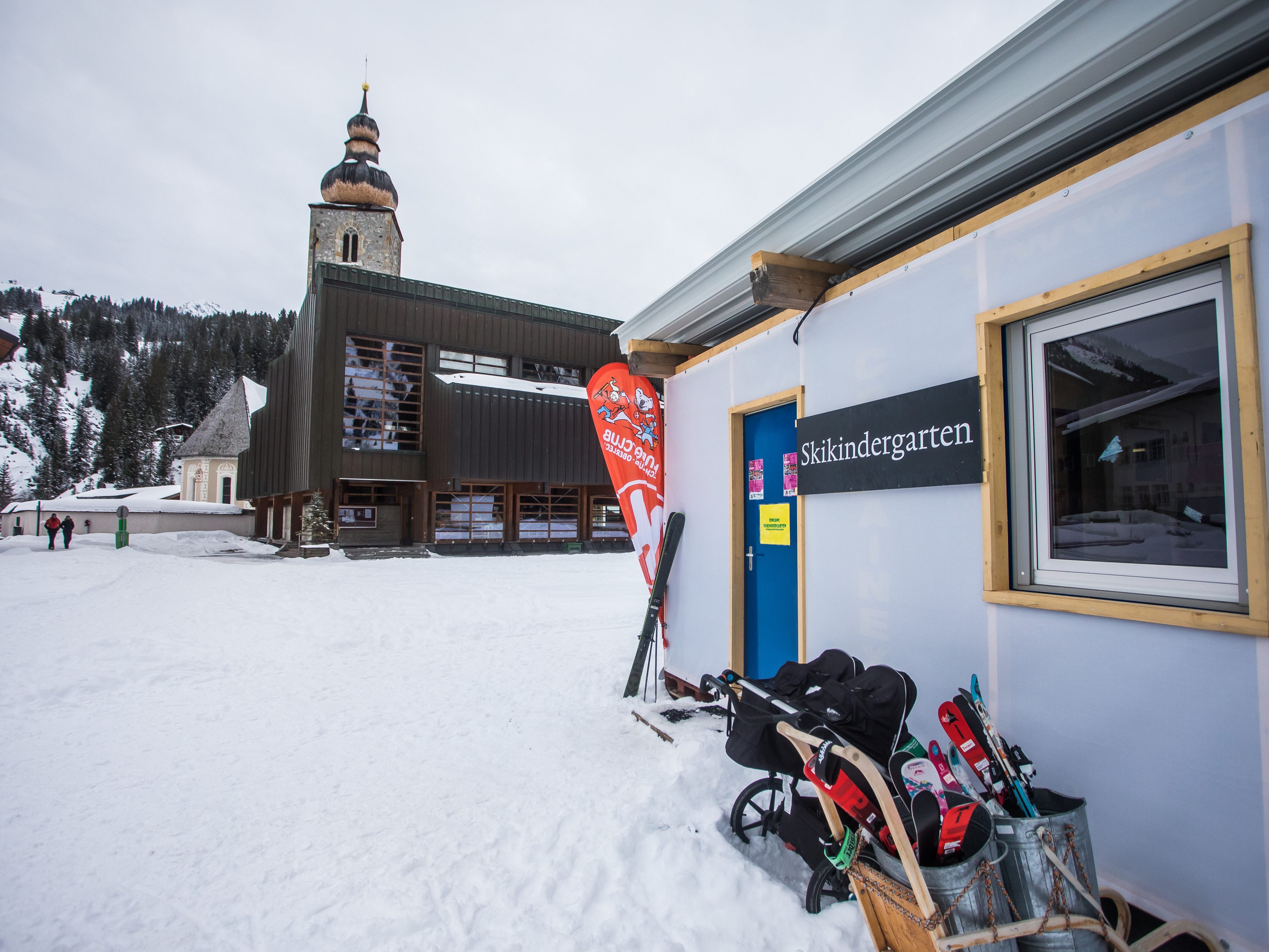 Ort des traurigen Geschehens: Der Kinderclub in Lech.
