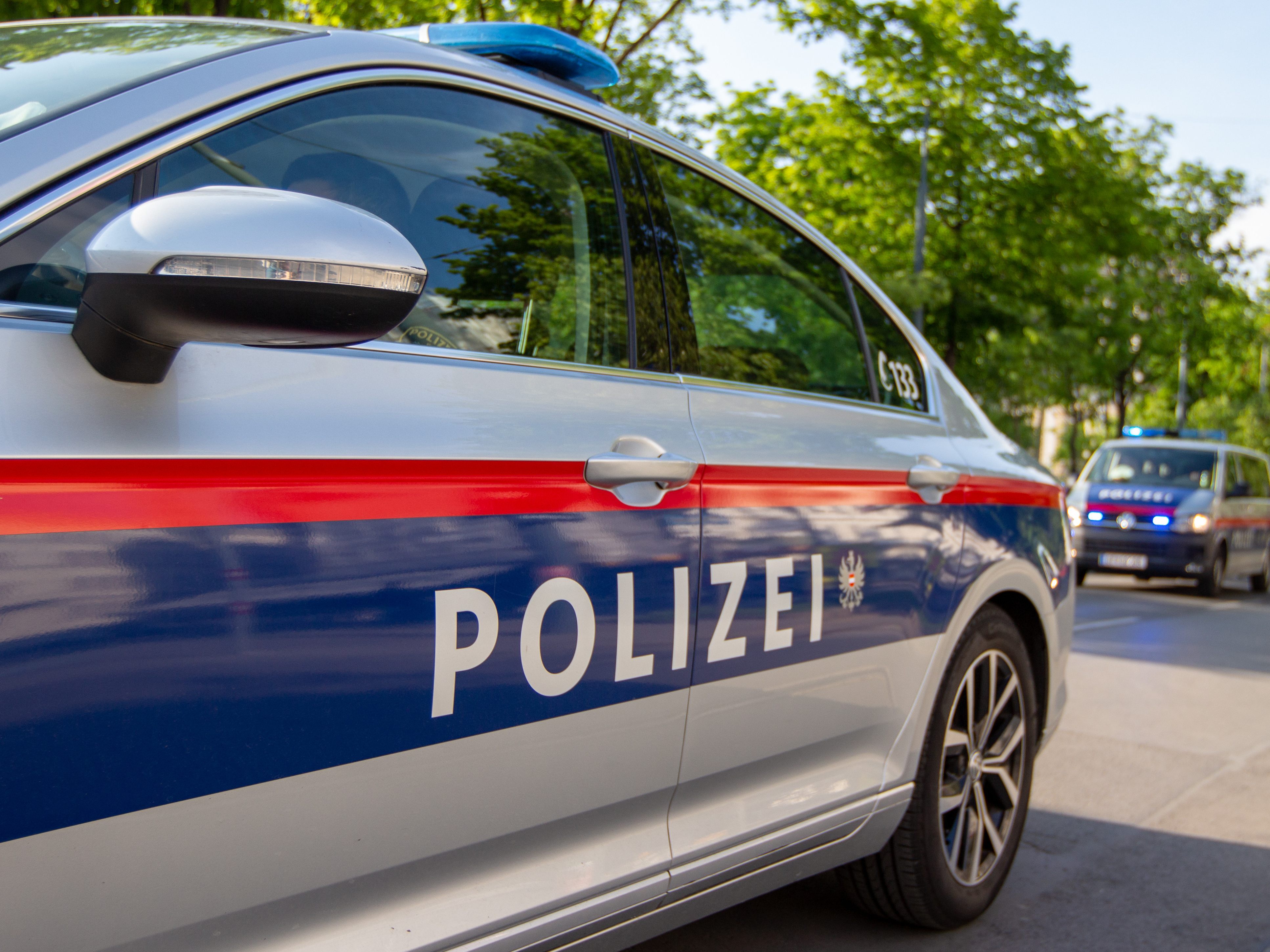 Polizeieinsatz in Wien-Floridsdorf.