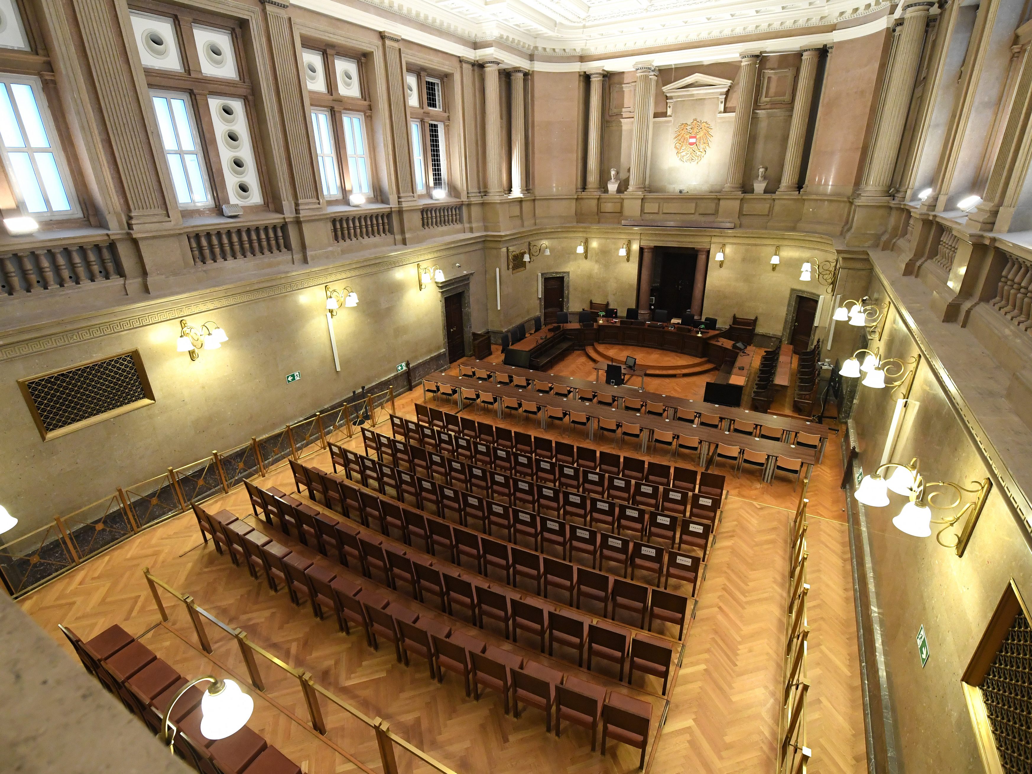 Aufgrund des regen Medieninteresses wurde der Teichtmeister-Prozess in den Großen Schwurgerichtssaal in Wien verlegt.