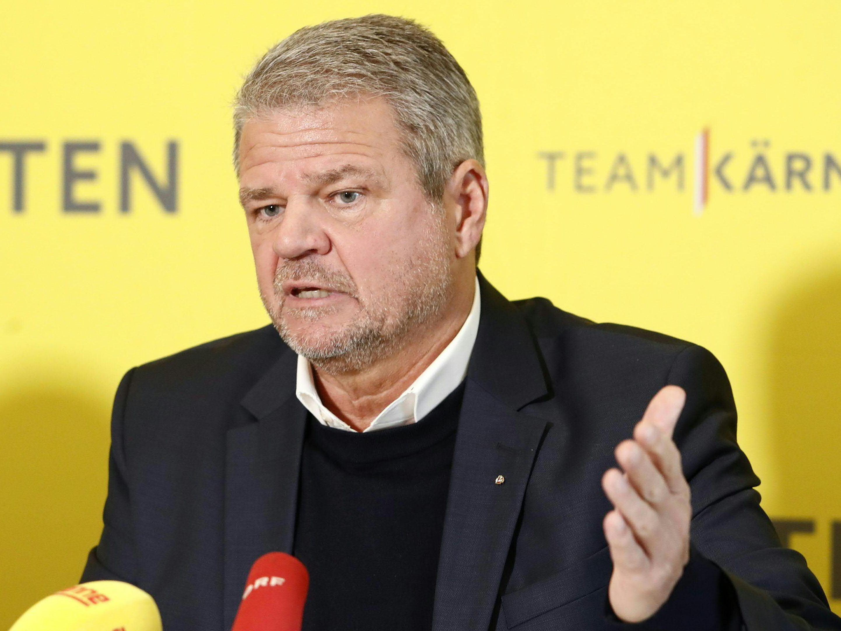 Der Spitzenkandidat des Team Kärnten, Gerhard Köfer, steht unter Beschuss. Der Spitzenkandidat des Team Kärnten, Gerhard Köfer, steht unter Beschuss.