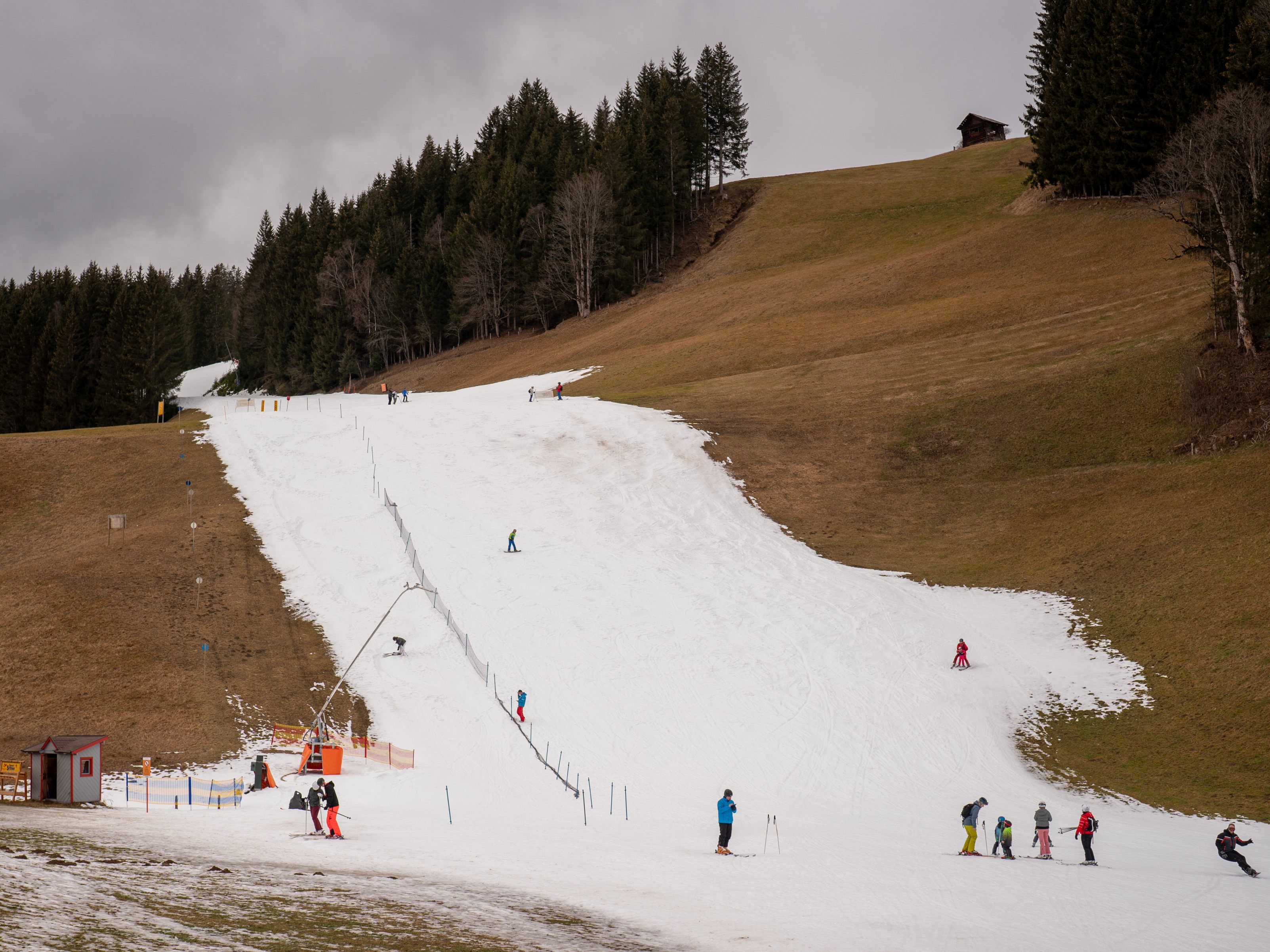 Auch dieser Winter war sehr mild und brachte nur wenig Schnee.