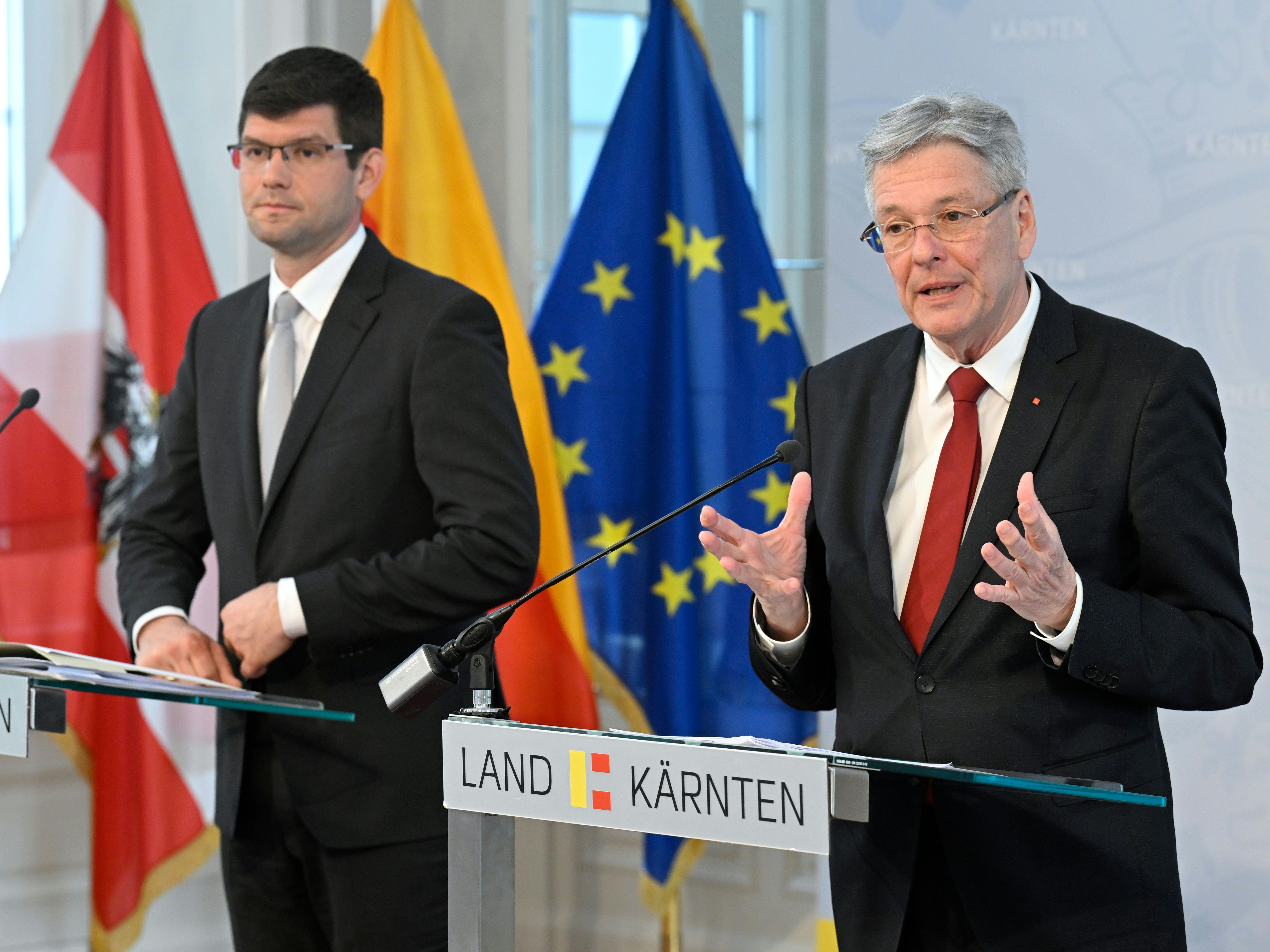 Die schwarz-rote Koalition in Kärnten ist mit ihrer Regierungsarbeit zufrieden.