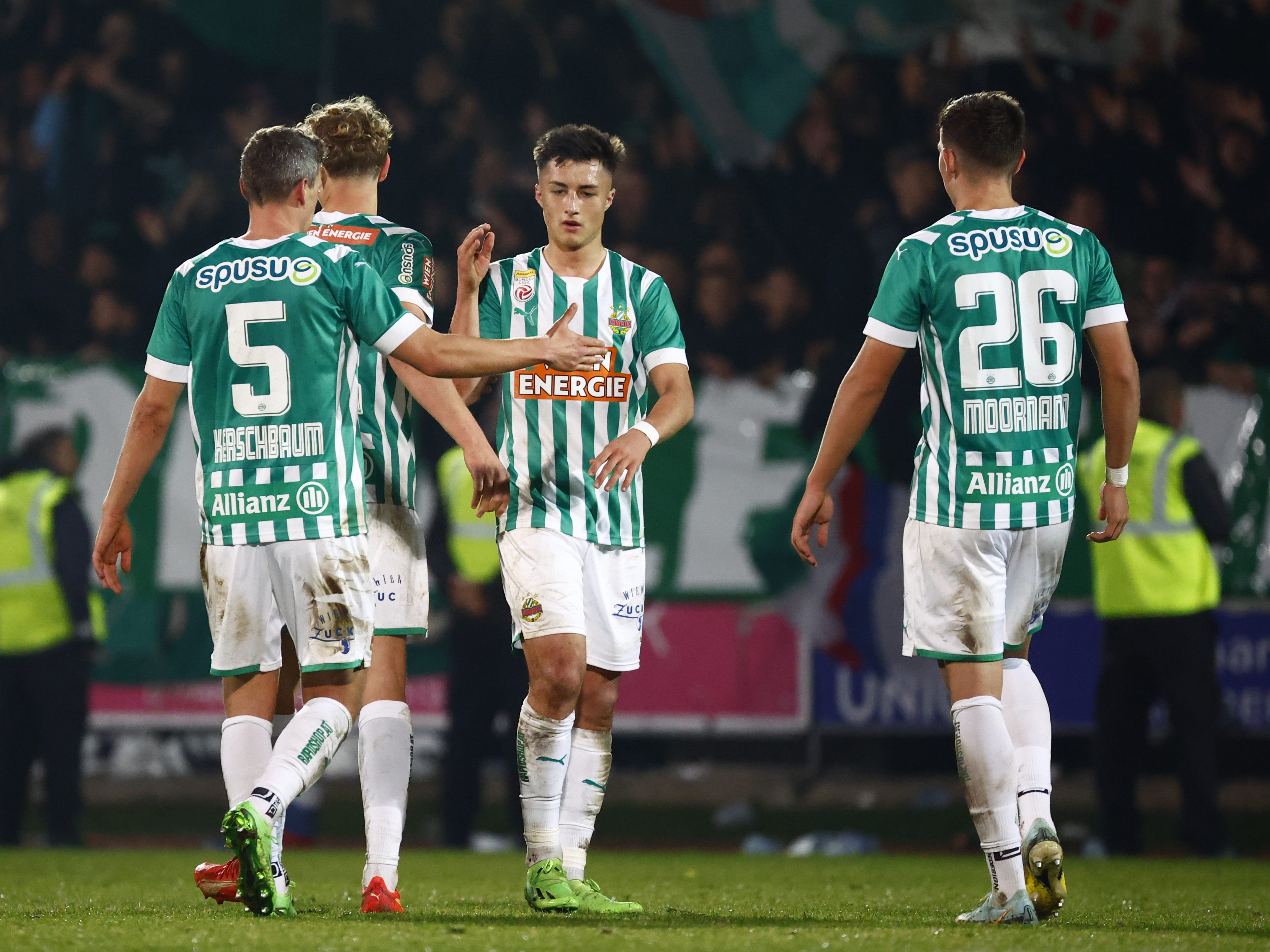 Rapid glückte der Start ins Jahr 2023 mit einem Sieg im ÖFB-Cup beim WAC. Rapid glückte der Start ins Jahr 2023 mit einem Sieg im ÖFB-Cup beim WAC.