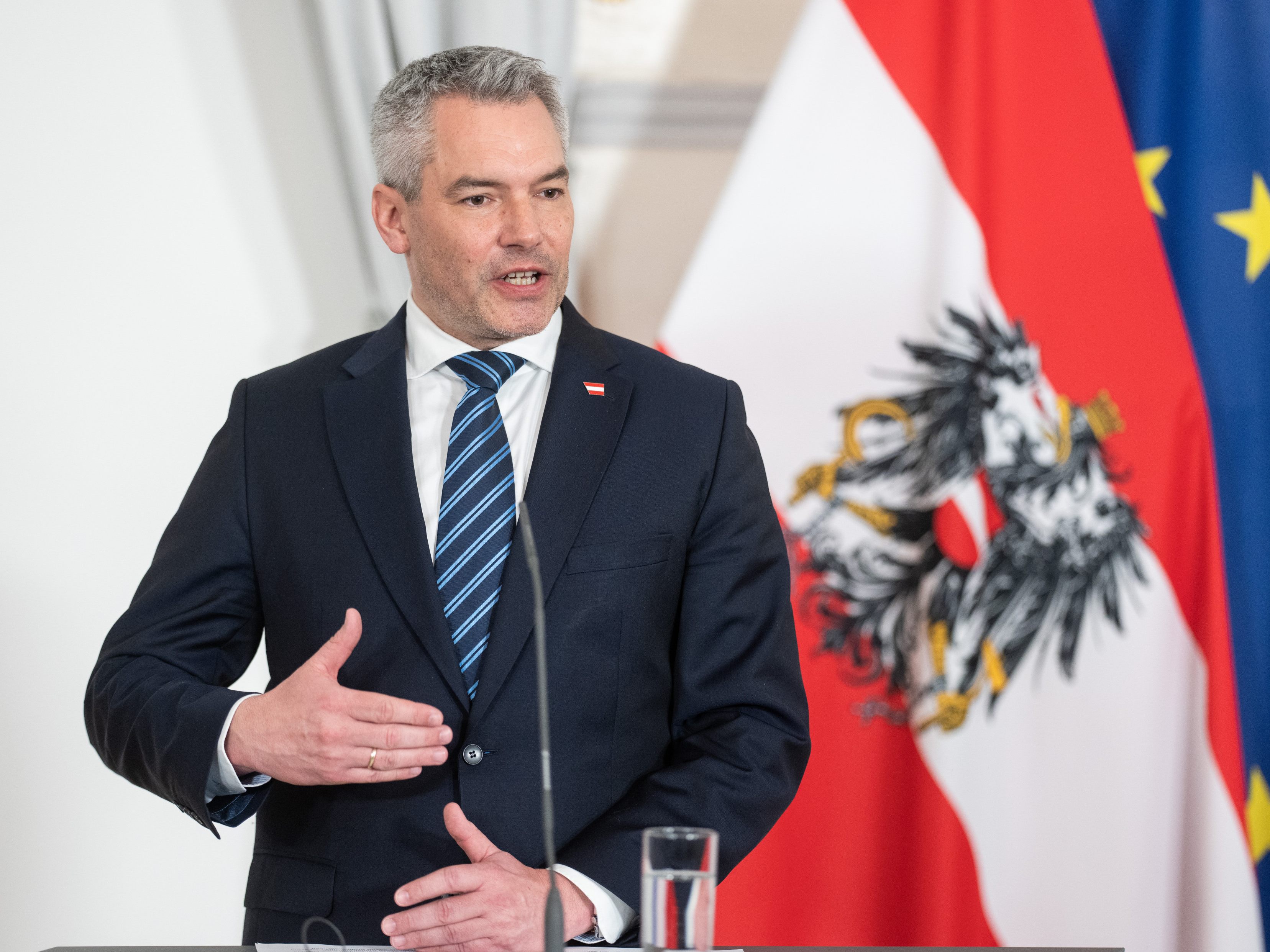 Bundeskanzler Nehammer telefonierte vor dem EU-Gipfel mit Meloni und Van der Leyen.