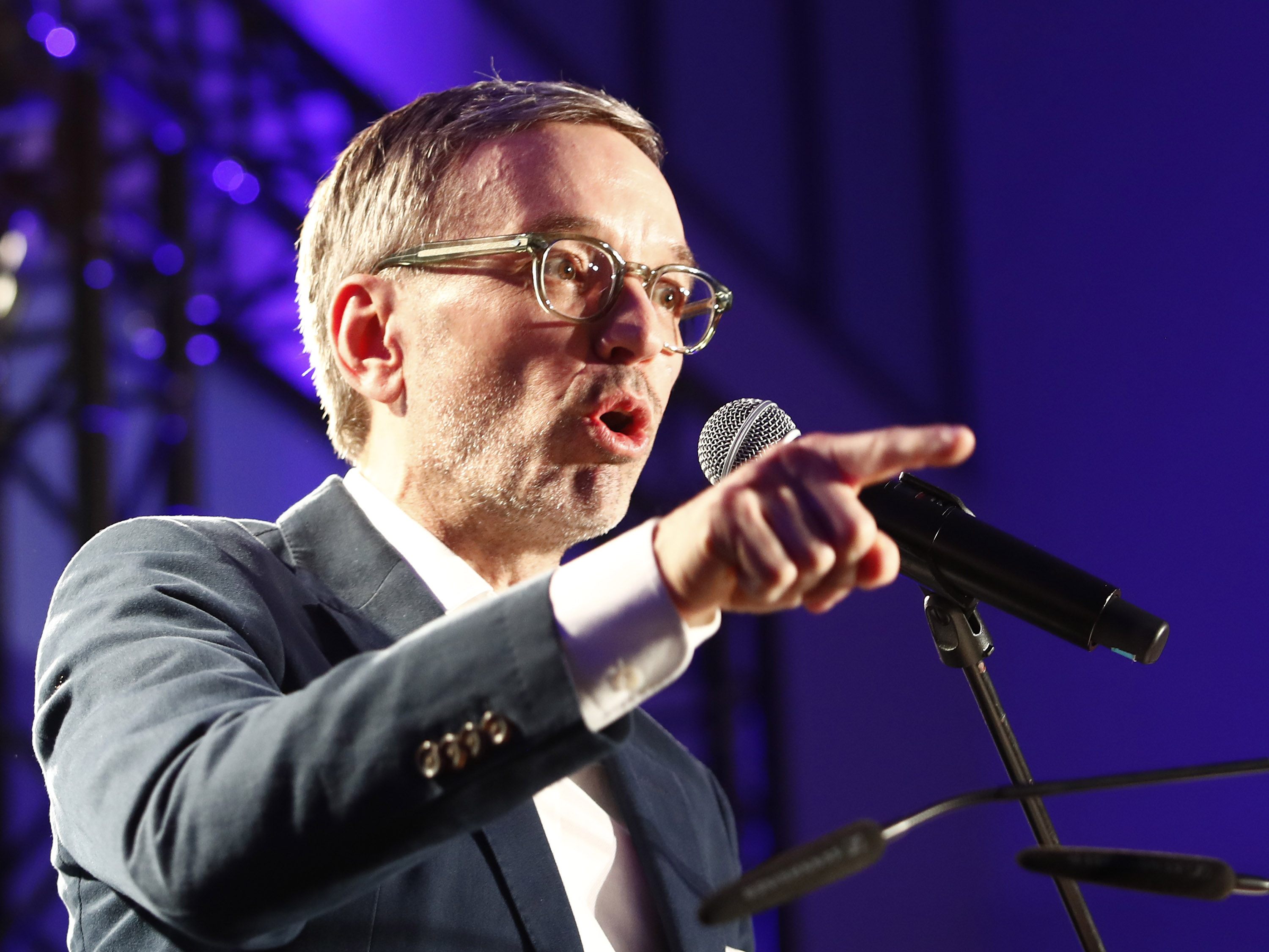 Erster Auftritt von Kickl als Parteichef am FPÖ-Aschermittwoch.