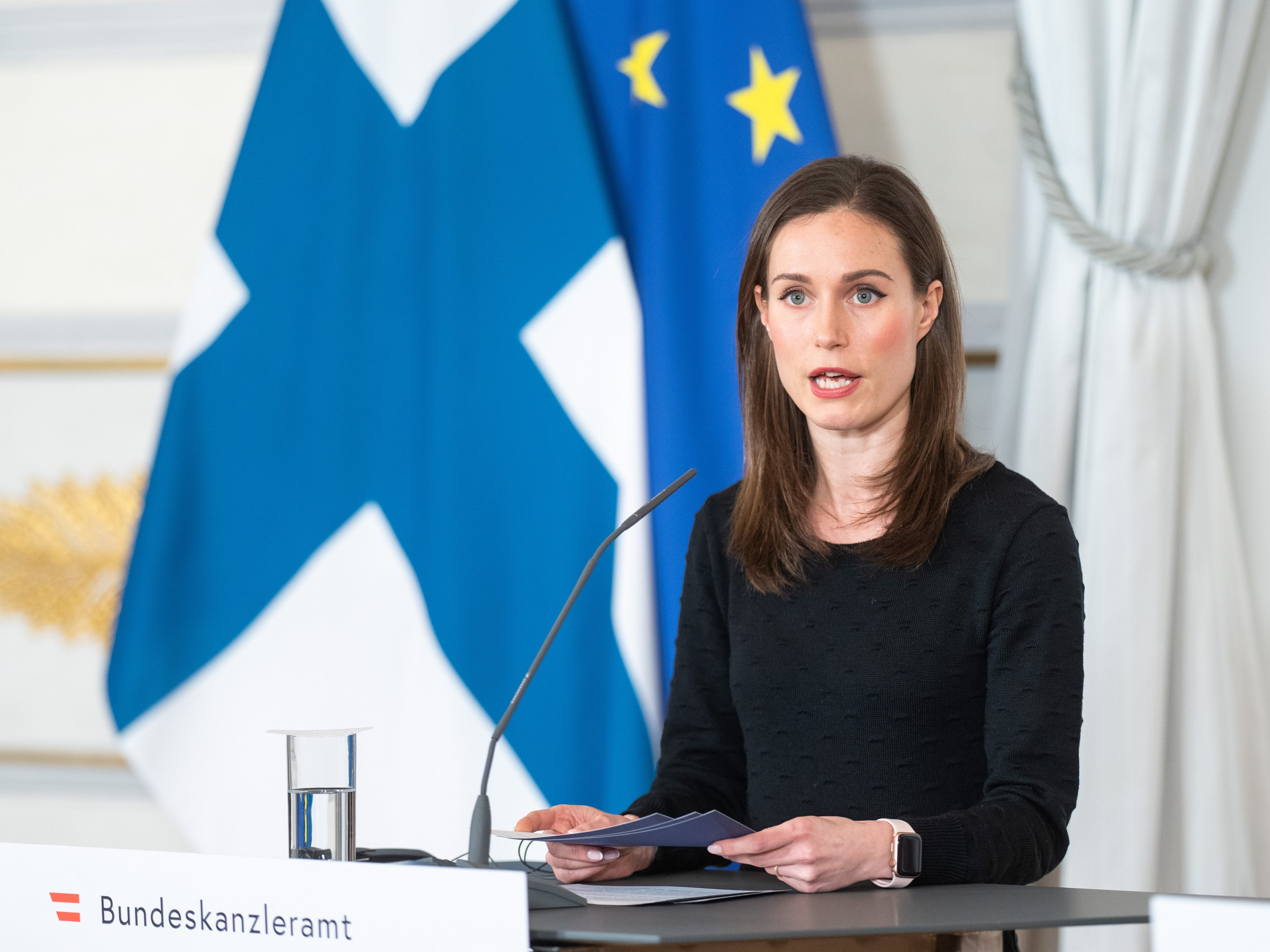 Finnlands Ministerpräsidentin Marin sieht die Neutralität für das Land im Norden Europas als "nicht mehr angemessen" an.