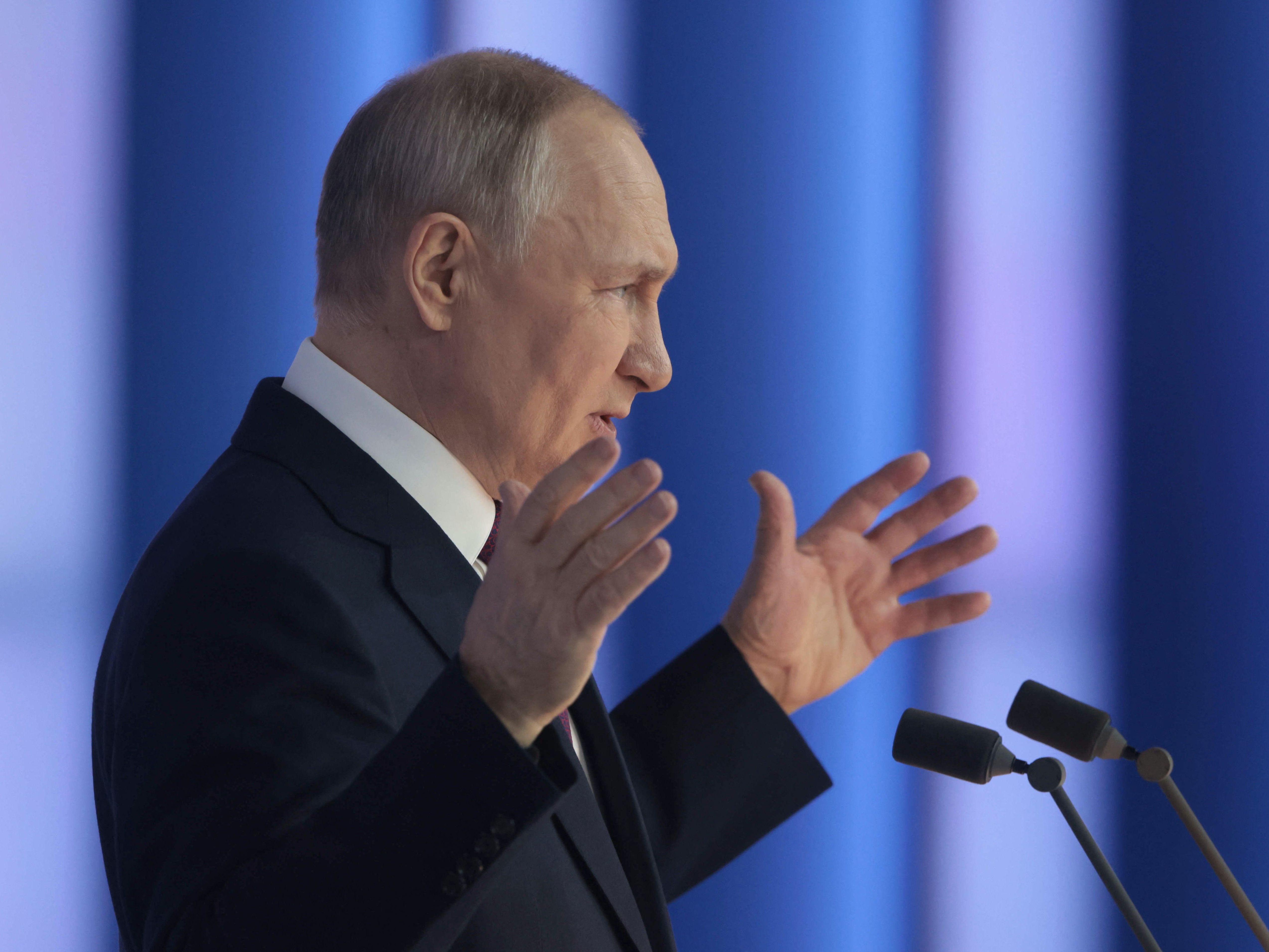 Abrüstungsvertrag "New Start": Eine Ankündigung kam von Russlands Präsident Putin. Abrüstungsvertrag "New Start": Eine Ankündigung kam von Russlands Präsident Putin.