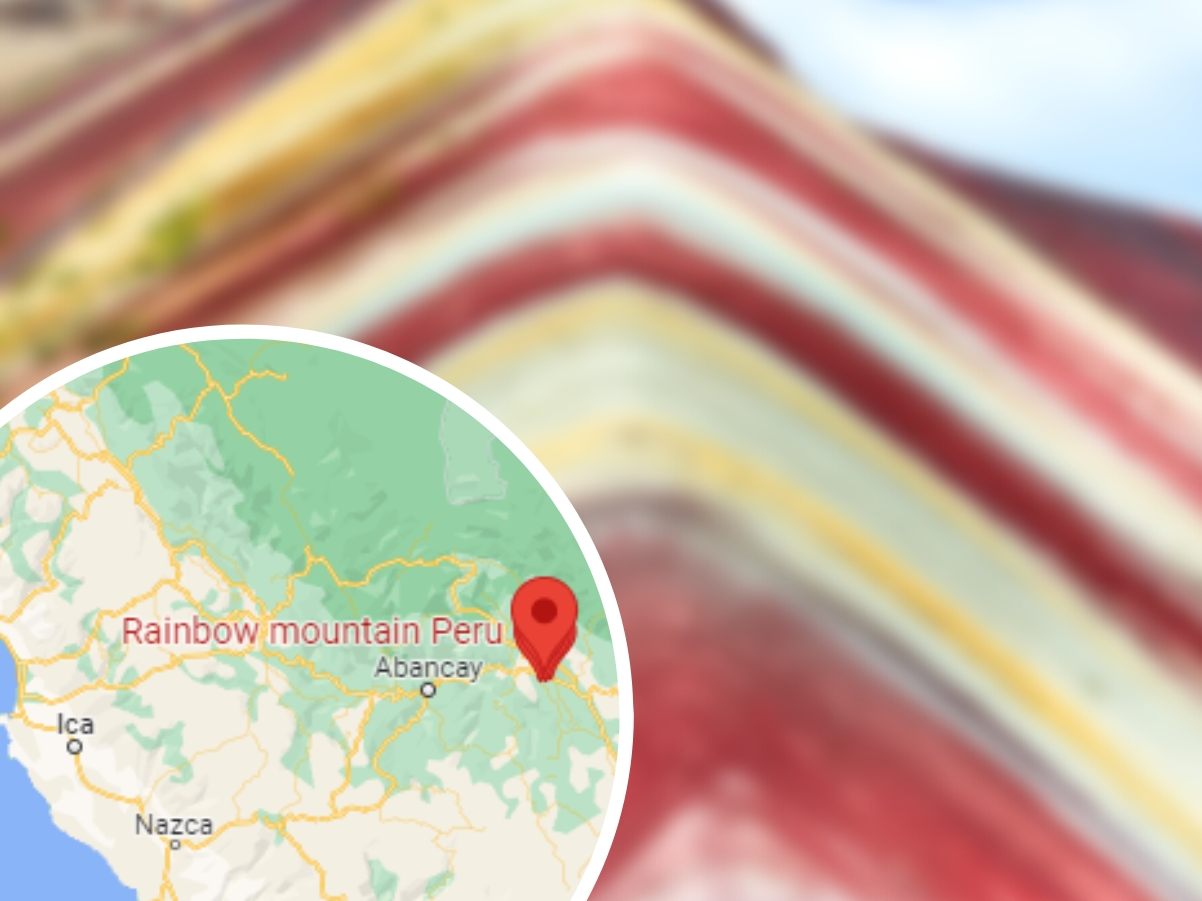 Der Vinicunca, auch „Regenbogenberg“ genannt, liegt im Süden Perus. Der Vinicunca, auch „Regenbogenberg“ genannt, liegt im Süden Perus.