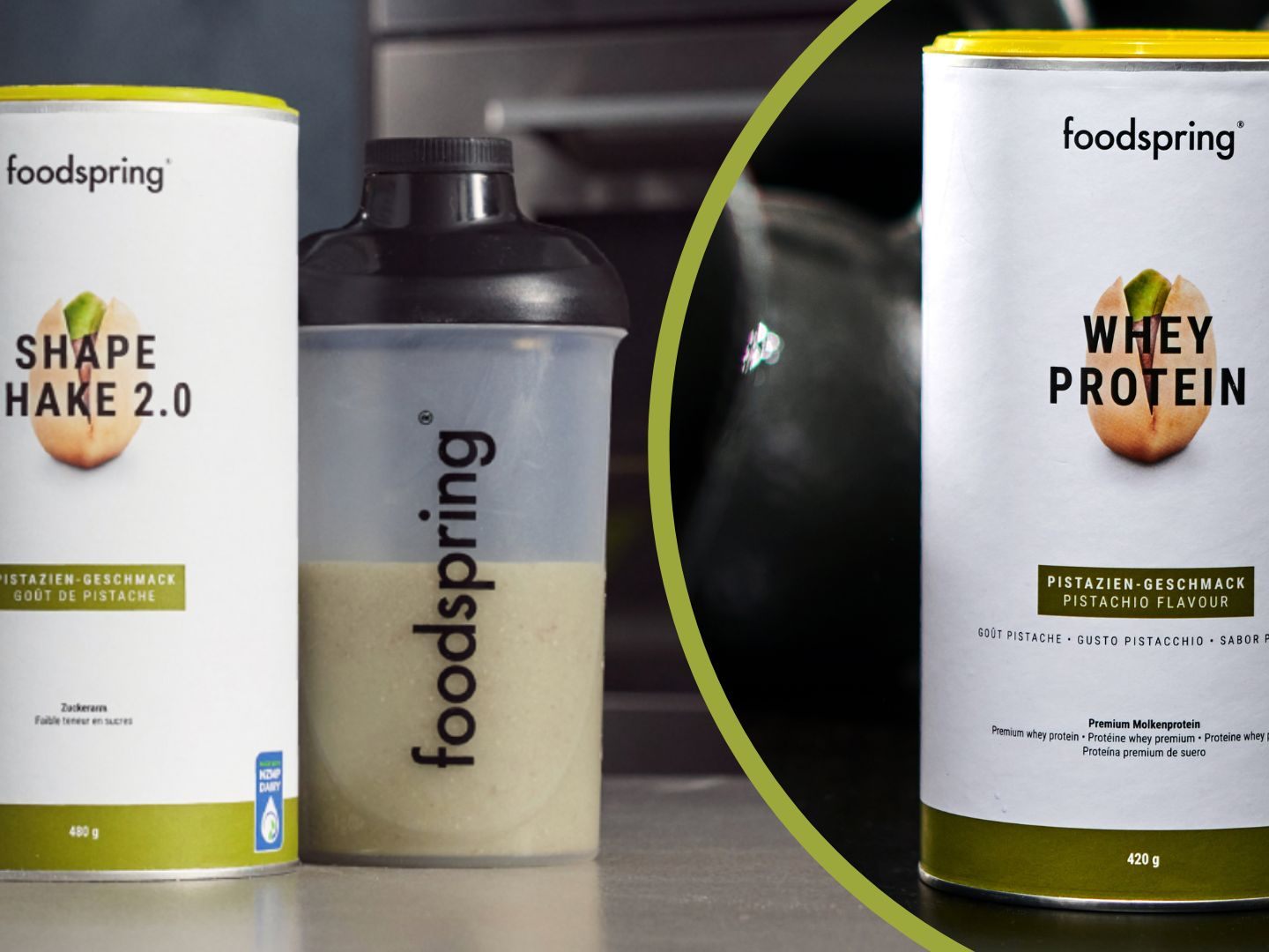 Gewinnt limitierte Neuheiten von foodspring in der Sorte Pistazie. Gewinnt limitierte Neuheiten von foodspring in der Sorte Pistazie.